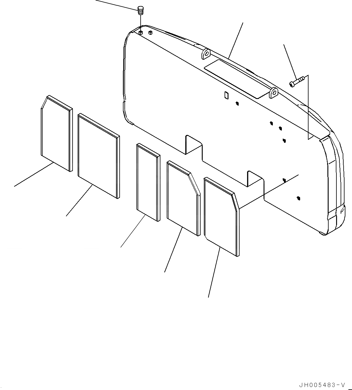 Схема запчастей Komatsu PC360LC-10 - ПРОТИВОВЕС (№7-) ПРОТИВОВЕС