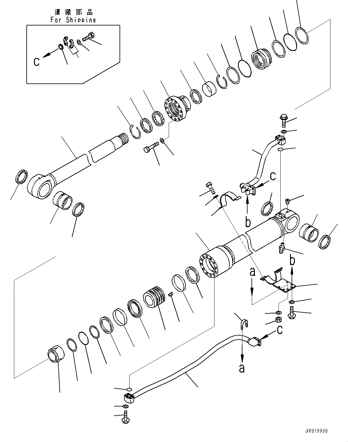 Схема запчастей Komatsu PC360LC-10 - ЦИЛИНДР СТРЕЛЫ, ПРАВ. (№7-79) ЦИЛИНДР СТРЕЛЫ