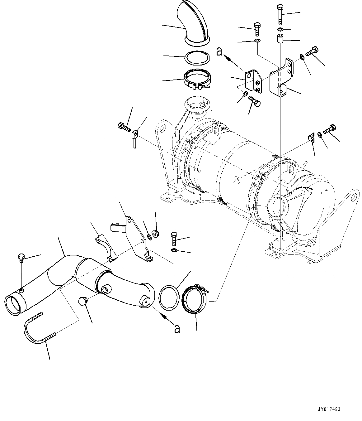 Схема запчастей Komatsu SAA6D114E-5A - KOMATSU DIESEL ЧАСТЬICULATE ФИЛЬТР. (KDPF), ТРУБЫ (№9-9) KOMATSU DIESEL ЧАСТЬICULATE ФИЛЬТР. (KDPF)