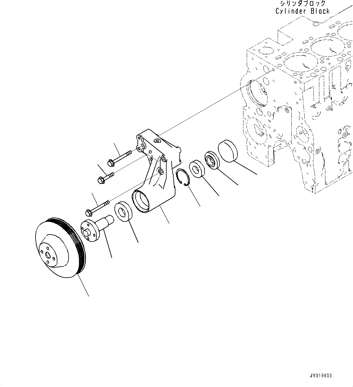 Схема запчастей Komatsu SAA6D114E-5A - ВЕНТИЛЯТОР ОХЛАЖДЕНИЯ ПРИВОДН. ШКИВ, (№9-) ВЕНТИЛЯТОР ОХЛАЖДЕНИЯ ПРИВОДН. ШКИВ