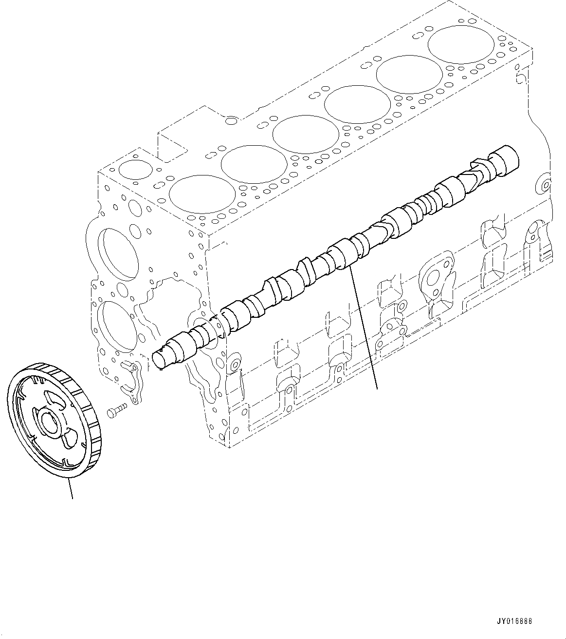Схема запчастей Komatsu SAA6D114E-5A - ЧАСТИ PERДЛЯMANCE, РАСПРЕДВАЛ ЧАСТИ PERДЛЯMANCE