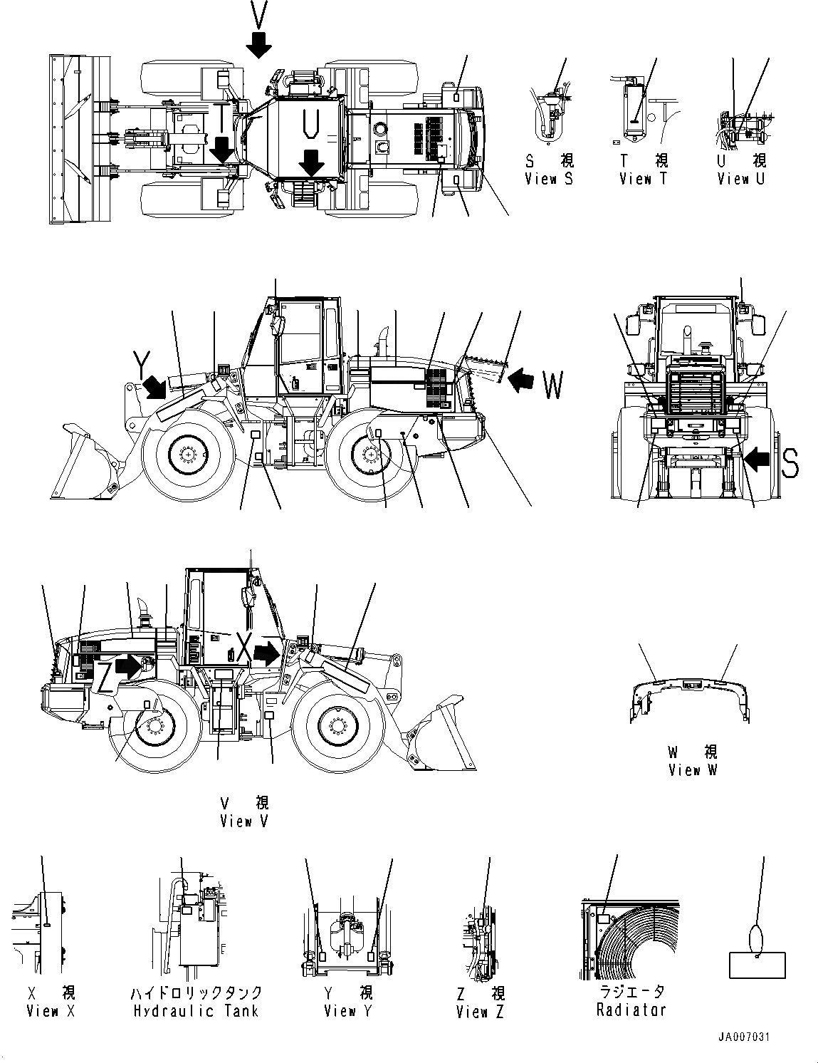 Схема запчастей Komatsu WA250PZ-6 - МАРКИРОВКА, EXTERIOR (№789-) МАРКИРОВКА