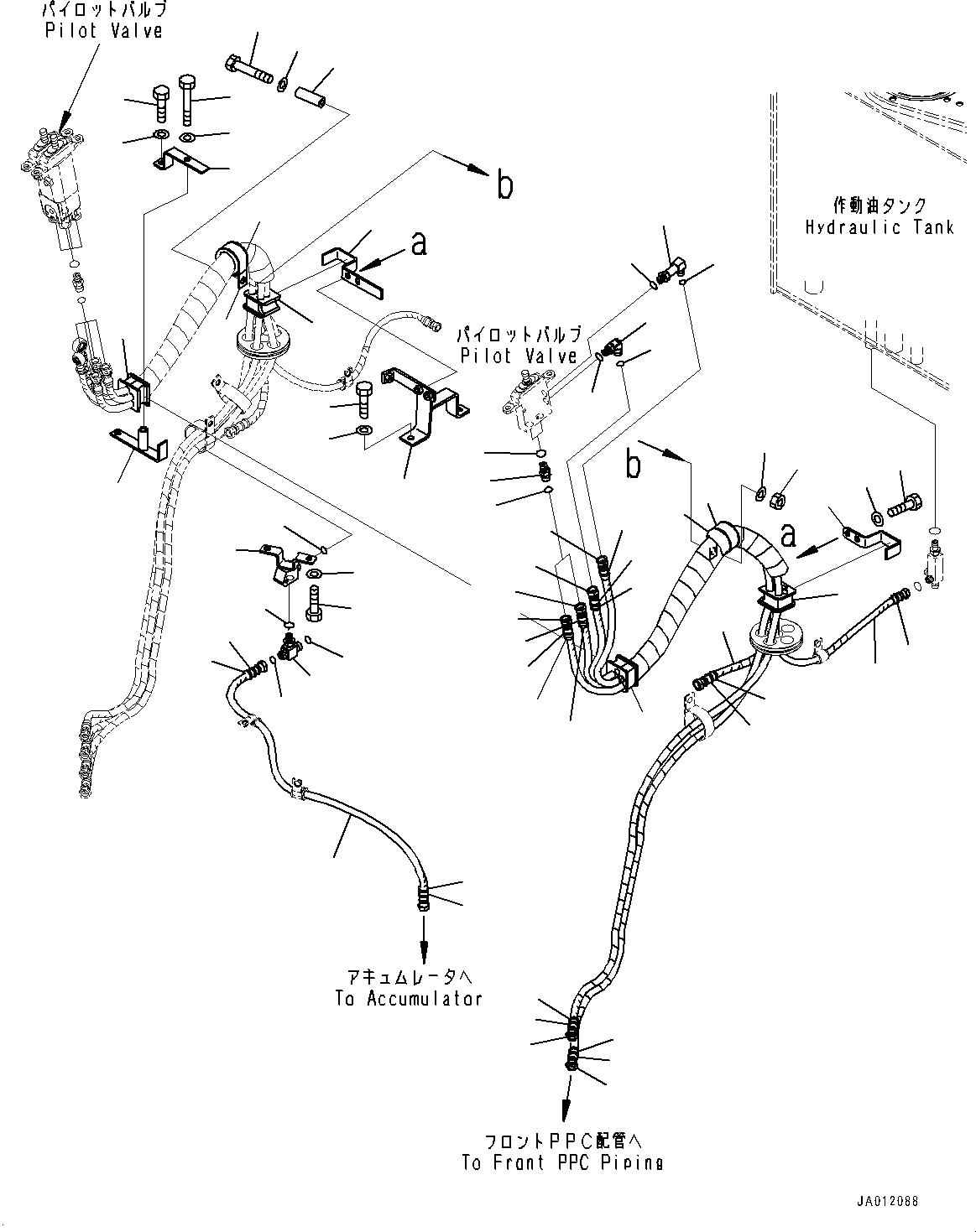 Схема запчастей Komatsu WA430-6Y - УПРАВЛЕНИЕ ПОГРУЗКОЙ БЛОК, КЛАПАН PPCТРУБЫ (/) (№-) УПРАВЛЕНИЕ ПОГРУЗКОЙ БЛОК, С -РЫЧАГ УПРАВЛЕНИЕ ПОГРУЗКОЙ И -РЫЧАГ УПРАВЛ. НАВЕСН. ОБОРУД.