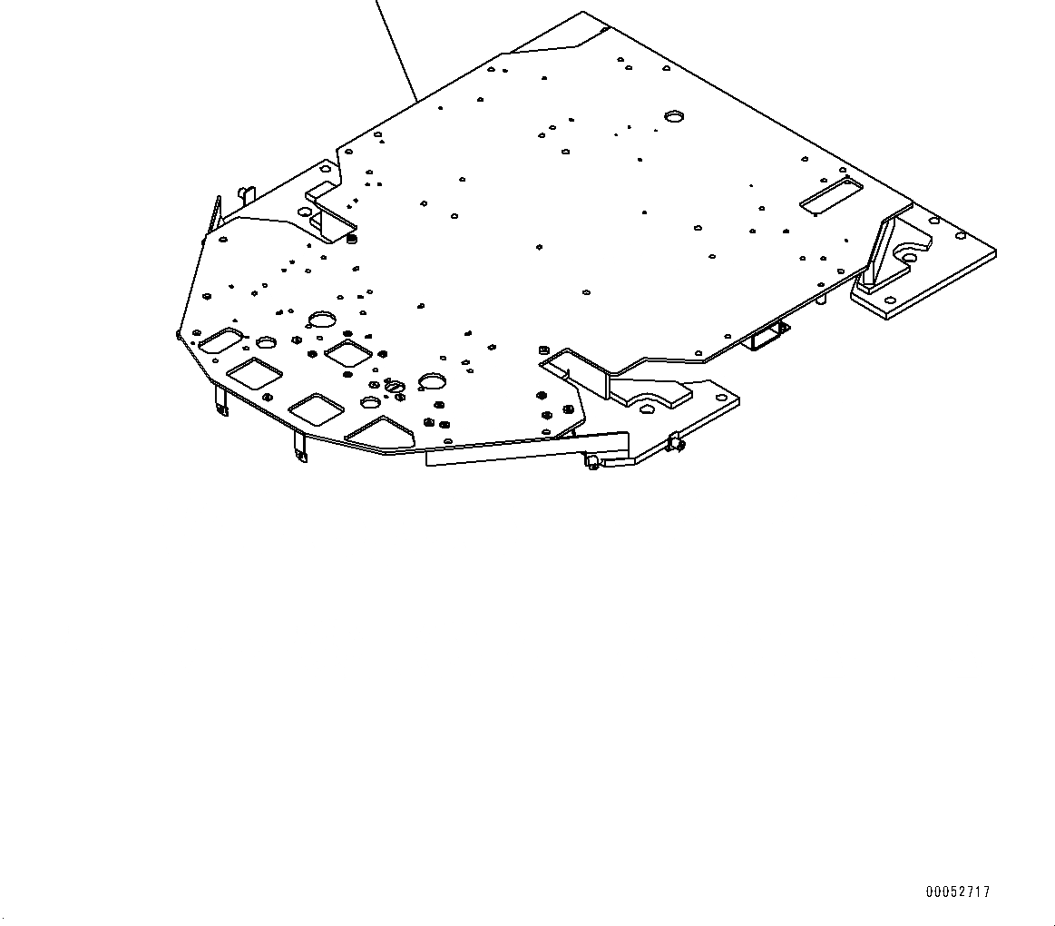Схема запчастей Komatsu WA500-6 - ПОЛ, ПОЛ, РАМА (№-) ПОЛ