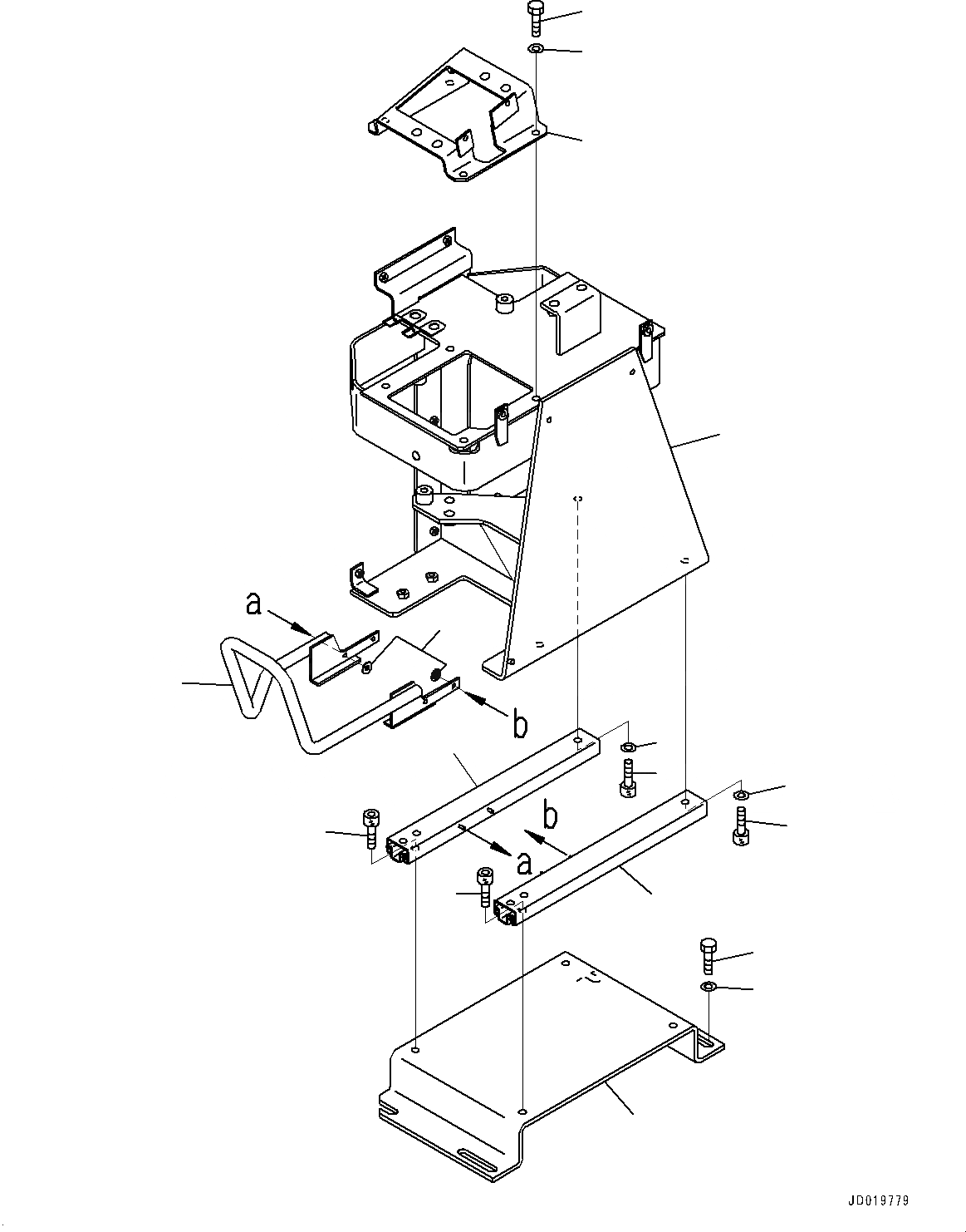 Схема запчастей Komatsu WA500-6 - УПРАВЛЕНИЕ ПОГРУЗКОЙ БЛОК, КОНСОЛЬ SLIDER (№-) УПРАВЛЕНИЕ ПОГРУЗКОЙ БЛОК, С ГИДРОТРАНСФОРМАТОР, БЛОКИР.UP ТИП