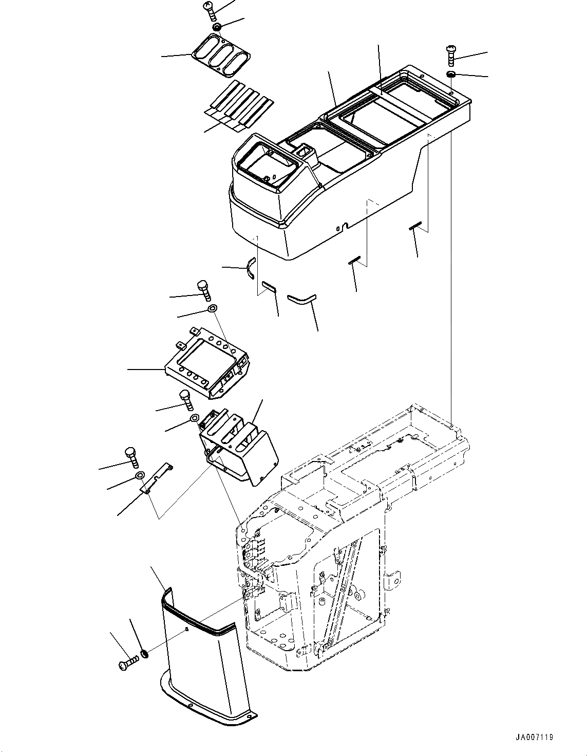 Схема запчастей Komatsu WA200PZ-6 - УПРАВЛЕНИЕ ПОГРУЗКОЙ БЛОК, С -РЫЧАГ УПРАВЛЕНИЕ ПОГРУЗКОЙ И -РЫЧАГ УПРАВЛ. НАВЕСН. ОБОРУД., MULTI-COUPLER, КОНСОЛЬ COVER, ПРАВ. (№7-) УПРАВЛЕНИЕ ПОГРУЗКОЙ БЛОК, С -РЫЧАГ УПРАВЛЕНИЕ ПОГРУЗКОЙ И -РЫЧАГ УПРАВЛ. НАВЕСН. ОБОР