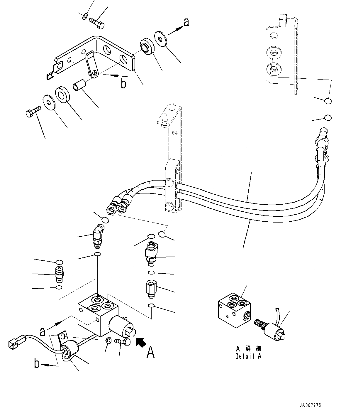 Схема запчастей Komatsu WA380-7 - ГИДРОЛИНИЯ, EPC ОТСЕКАЮЩ. КЛАПАН (№-) ГИДРОЛИНИЯ, С 3-Х СЕКЦ. КОНТР. КЛАПАНОМ, АВТОМАТИЧ.-СИСТ. СМАЗКИ СИСТЕМА