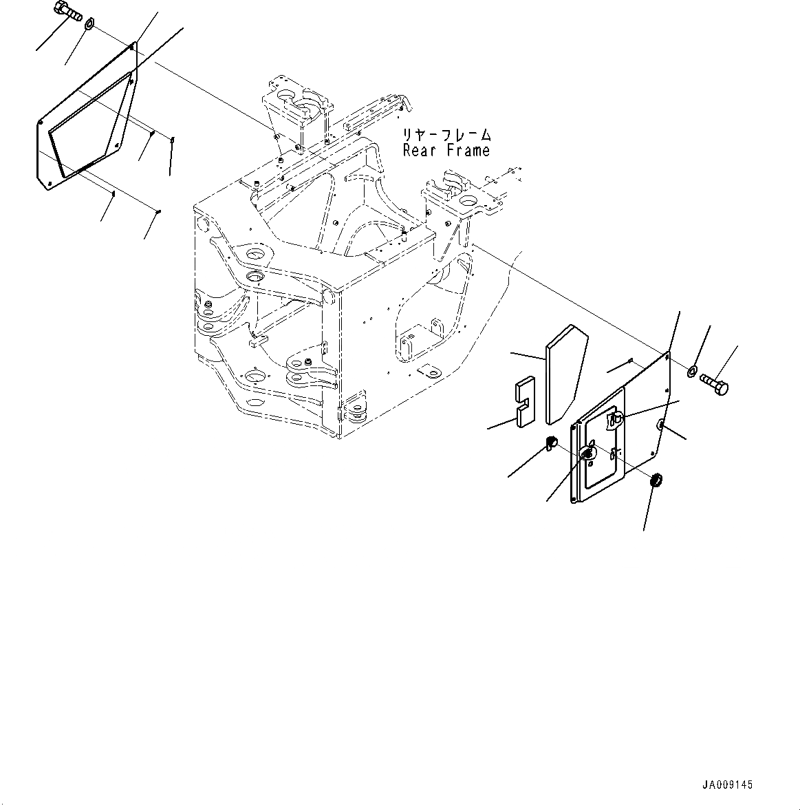 Схема запчастей Komatsu WA380-7 - СОЧЛ. СОЕД. БЛОКИР. BAR И РАМА COVER, БОКОВ. КРЫШКА (№-) СОЧЛ. СОЕД. БЛОКИР. BAR И РАМА COVER, С 2-Х СЕКЦИОНН. УПРАВЛЯЮЩ. КЛАПАН, СИЛОВАЯ ПЕРЕДАЧА ЧАСТИ КОРПУСА, ДЛЯ СТРАН ЕС НОВ. NOISE ARRANGEMENT , PROVISION FO