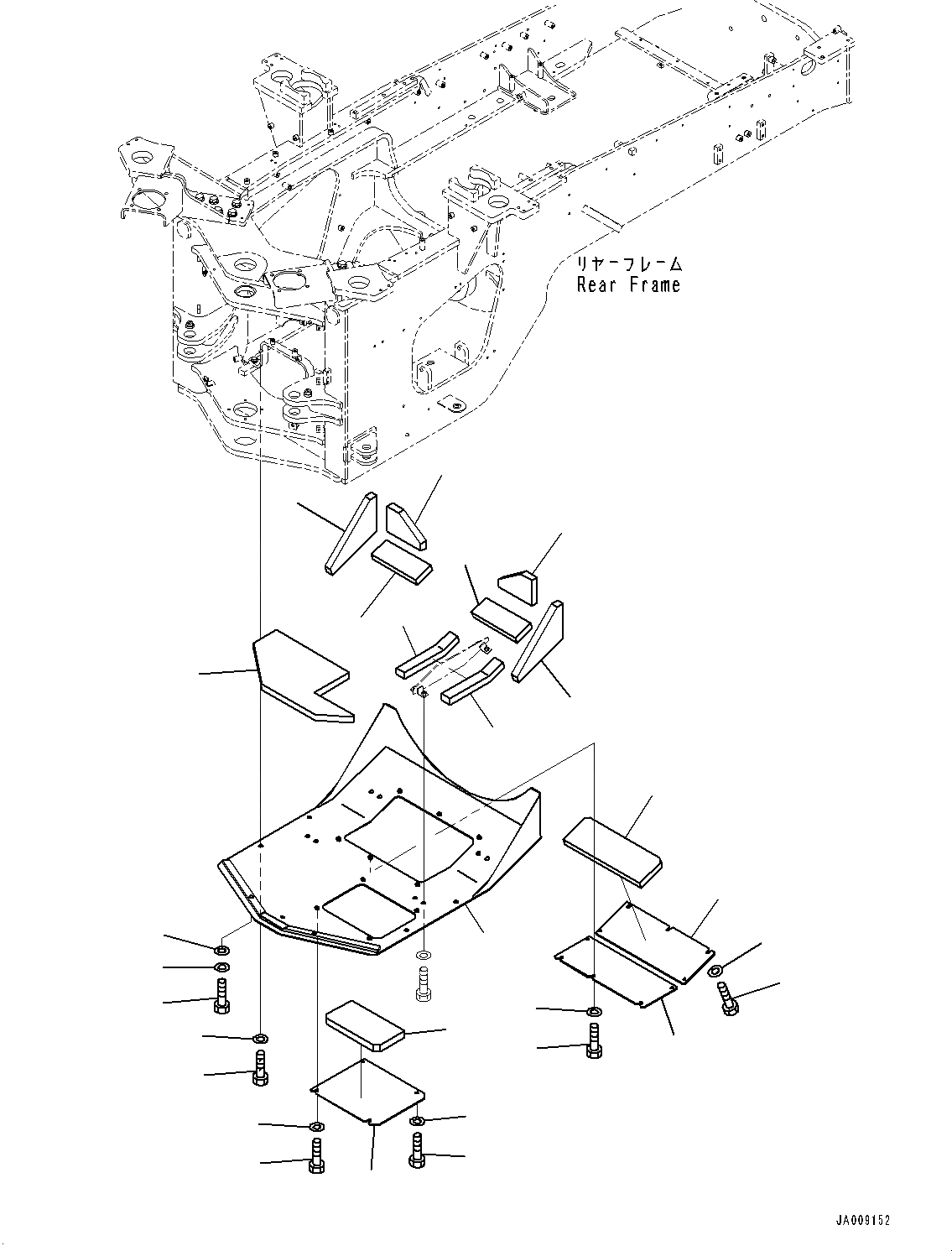 Схема запчастей Komatsu WA380-7 - СОЧЛ. СОЕД. БЛОКИР. BAR И РАМА COVER, ЧАСТИ КОРПУСА (№-) СОЧЛ. СОЕД. БЛОКИР. BAR И РАМА COVER, С 2-Х СЕКЦИОНН. УПРАВЛЯЮЩ. КЛАПАН, СИЛОВАЯ ПЕРЕДАЧА ЧАСТИ КОРПУСА, ДЛЯ СТРАН ЕС НОВ. NOISE ARRANGEMENT , PROVISION FO