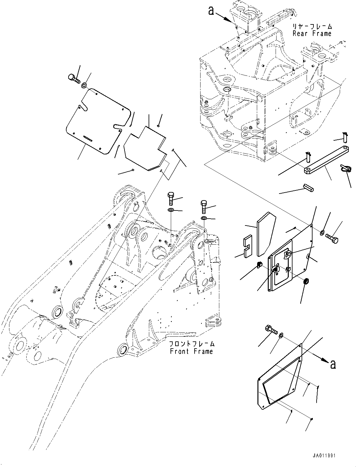 Схема запчастей Komatsu WA380-7 - СОЧЛ. СОЕД. БЛОКИР. BAR И РАМА КРЫШКА(№-) СОЧЛ. СОЕД. БЛОКИР. BAR И РАМА COVER, С ВЫСОК. ПОДЪЕМ РУКОЯТЬ, 3-Х СЕКЦИОНН. КОНТРОЛЬН. КЛАПАН
