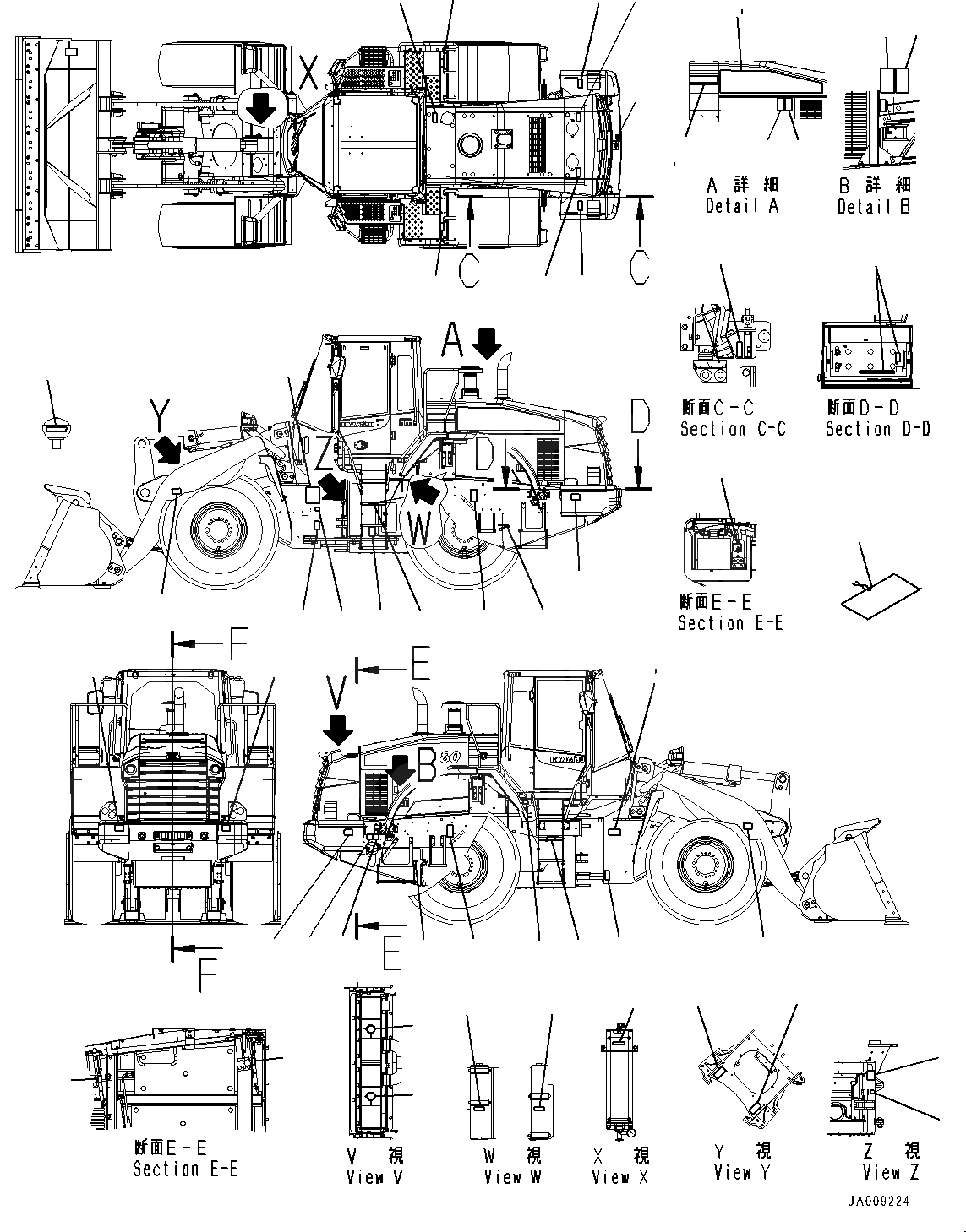 Схема запчастей Komatsu WA380-7 - ТАБЛИЧКИ, EXTERIOR (№-) ТАБЛИЧКИ, АНГЛ., С -EPC РЫЧАГ УПРАВЛЕНИЕ ПОГРУЗКОЙ, ДЛЯ СТРАН ЕС НОВ. NOISE ARRANGEMENT 