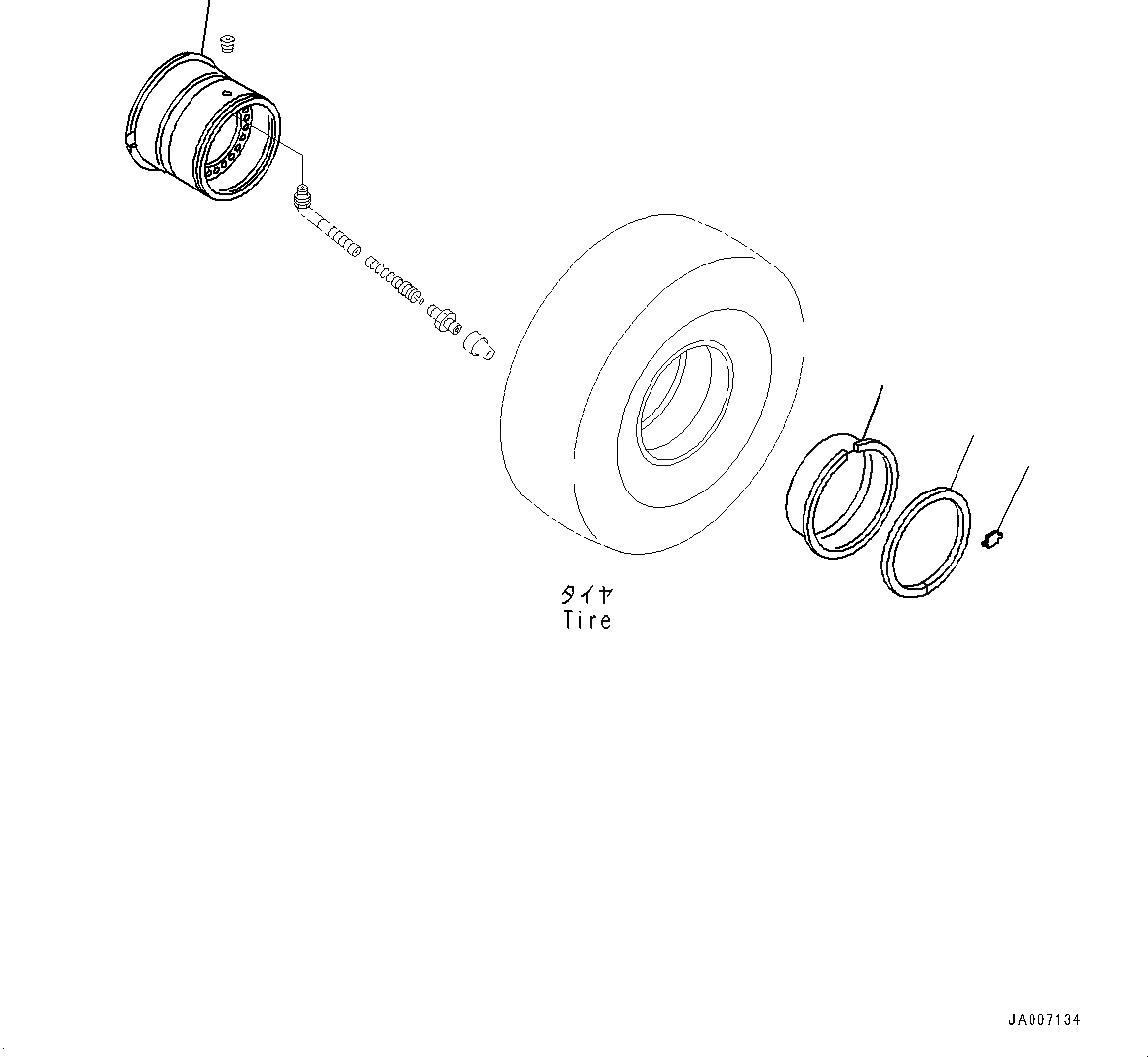 Схема запчастей Komatsu WA380-7 - ОБОД КОЛЕСА, ДЛЯ ШИНЫ .- ОБОД КОЛЕСА, ДЛЯ ШИНЫ .-