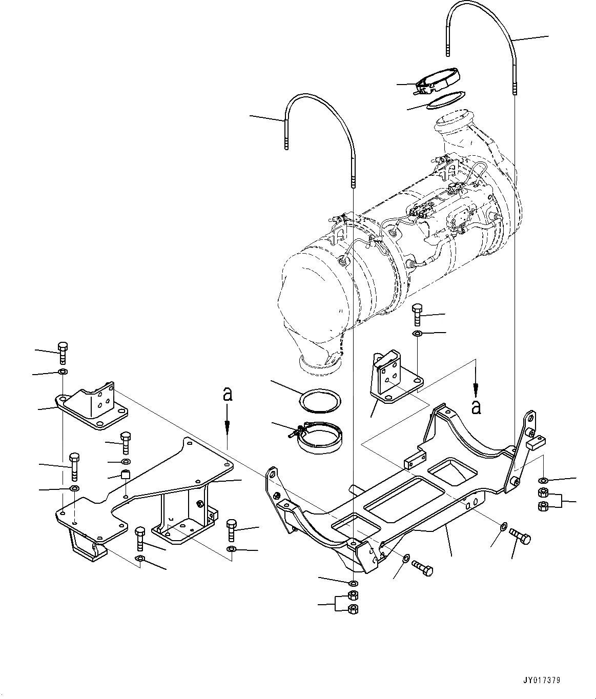 Схема запчастей Komatsu SAA6D107E-2C - KOMATSU DIESEL ЧАСТЬICULATE ФИЛЬТР. (KDPF), ЭЛЕМЕНТЫ КРЕПЛЕНИЯ (/) (№7-8) KOMATSU DIESEL ЧАСТЬICULATE ФИЛЬТР. (KDPF)