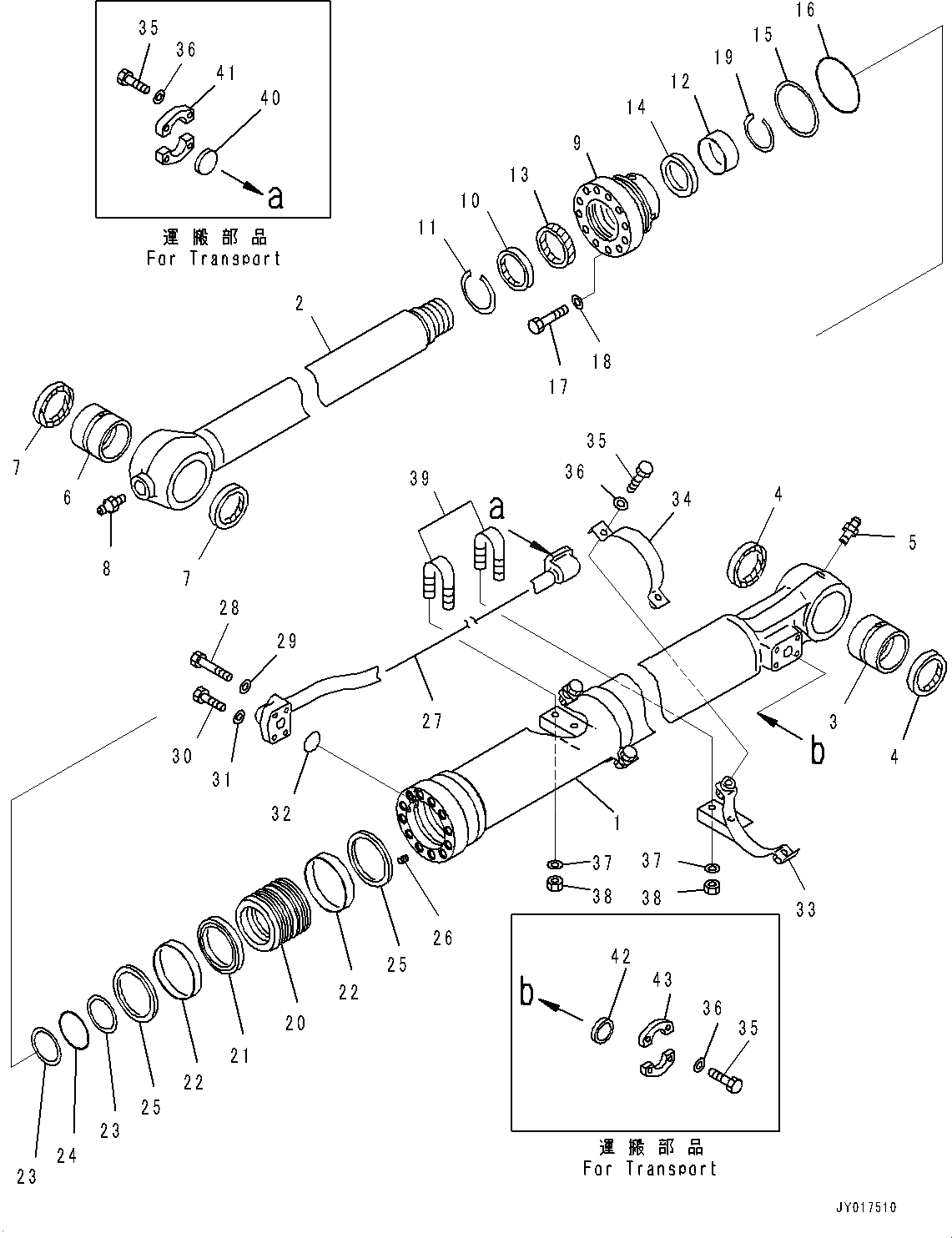 Схема запчастей Komatsu PC290LC-10 - РУКОЯТЬ, MM, С ГИДРОМОЛОТОМ ГРЕЙФЕРН., ЦИЛИНДР КОВША РУКОЯТЬ, MM, С ГИДРОМОЛОТОМ ГРЕЙФЕРН.
