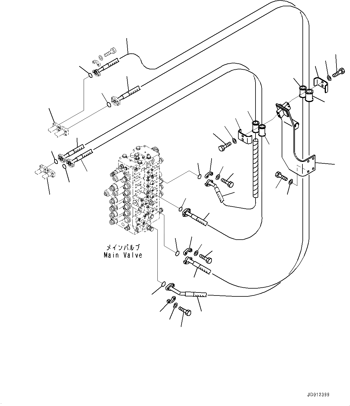 Схема запчастей Komatsu PC308USLC-3E0 - РУКОЯТЬ И КОВШ ТРУБЫ (№-) РУКОЯТЬ И КОВШ ТРУБЫ