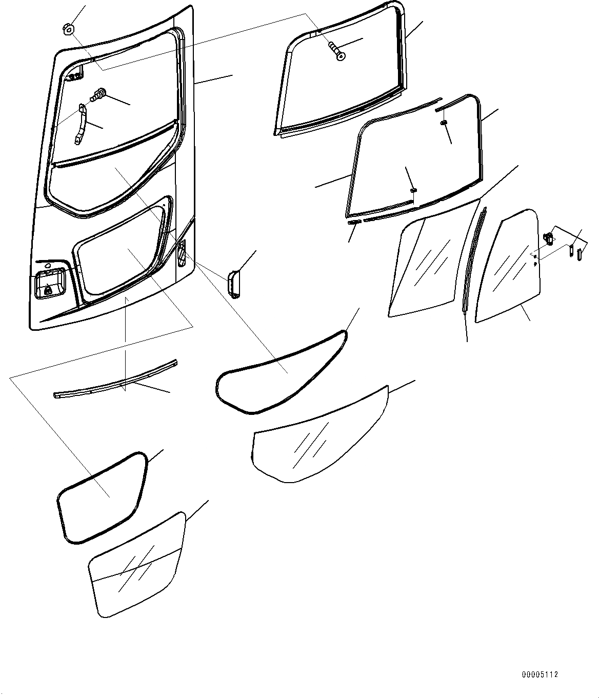 Схема запчастей Komatsu PC308USLC-3E0 - КАБИНА, ДВЕРЬ (№-) КАБИНА, С АВТОМАТИЧ. КОНДИЦ. ВОЗДУХА, С VOLT POWER ВЫПУСКН.