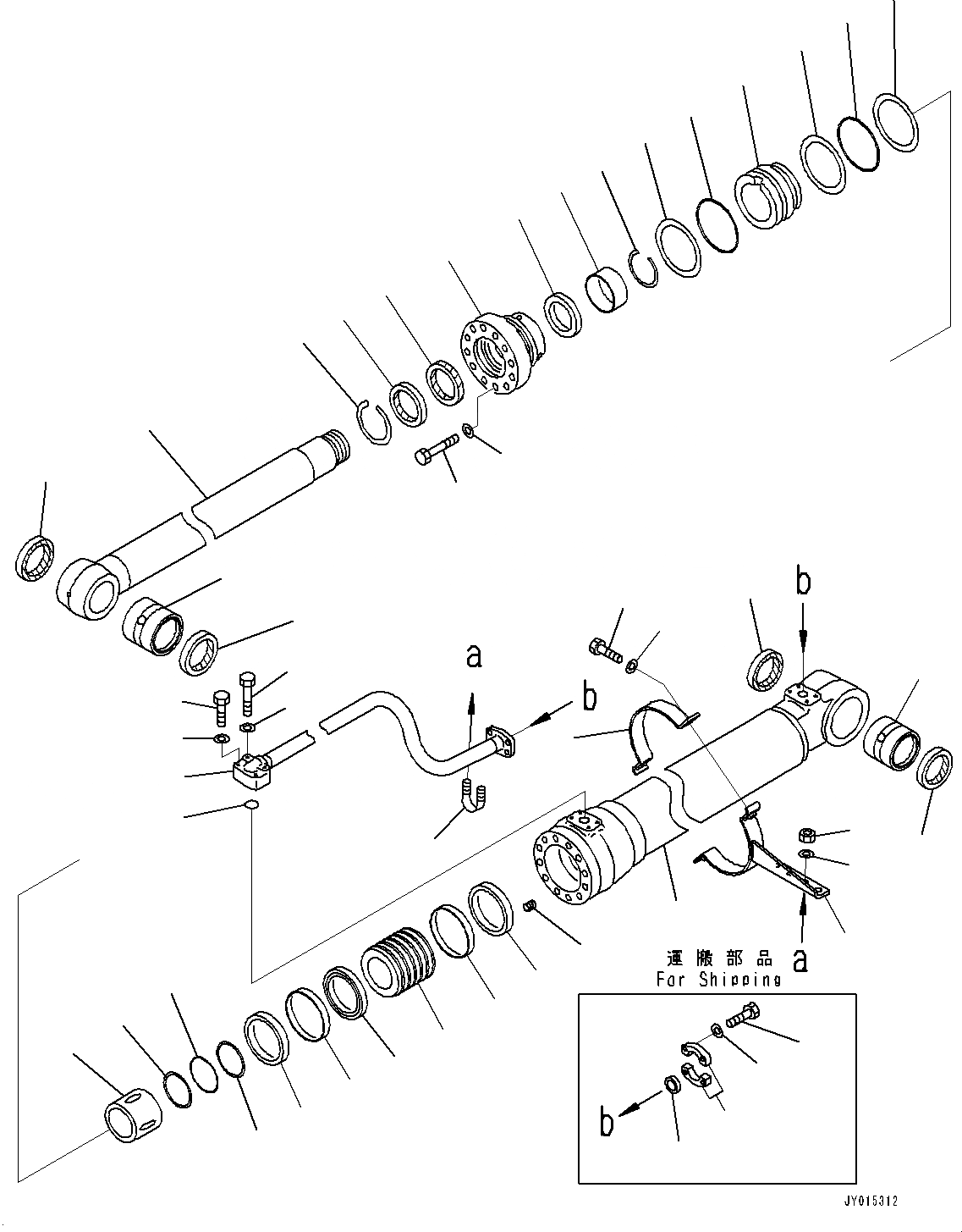 Схема запчастей Komatsu PC308USLC-3E0 - ЦИЛИНДР СТРЕЛЫ, ЦИЛИНДР СТРЕЛЫ, ПРАВ. (№-) ЦИЛИНДР СТРЕЛЫ, С ПРЕДОТВРАЩЕНИЕМ СМЕЩЕНИЯ КЛАПАН