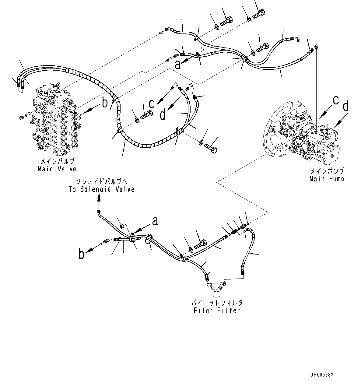 Схема запчастей Komatsu PC360LC-10 - LS ТРУБЫ, С -ДОПОЛН. АКТУАТОР ТРУБЫ, АККУМУЛЯТОР LS ТРУБЫ, С -ДОПОЛН. АКТУАТОР ТРУБЫ, АККУМУЛЯТОР