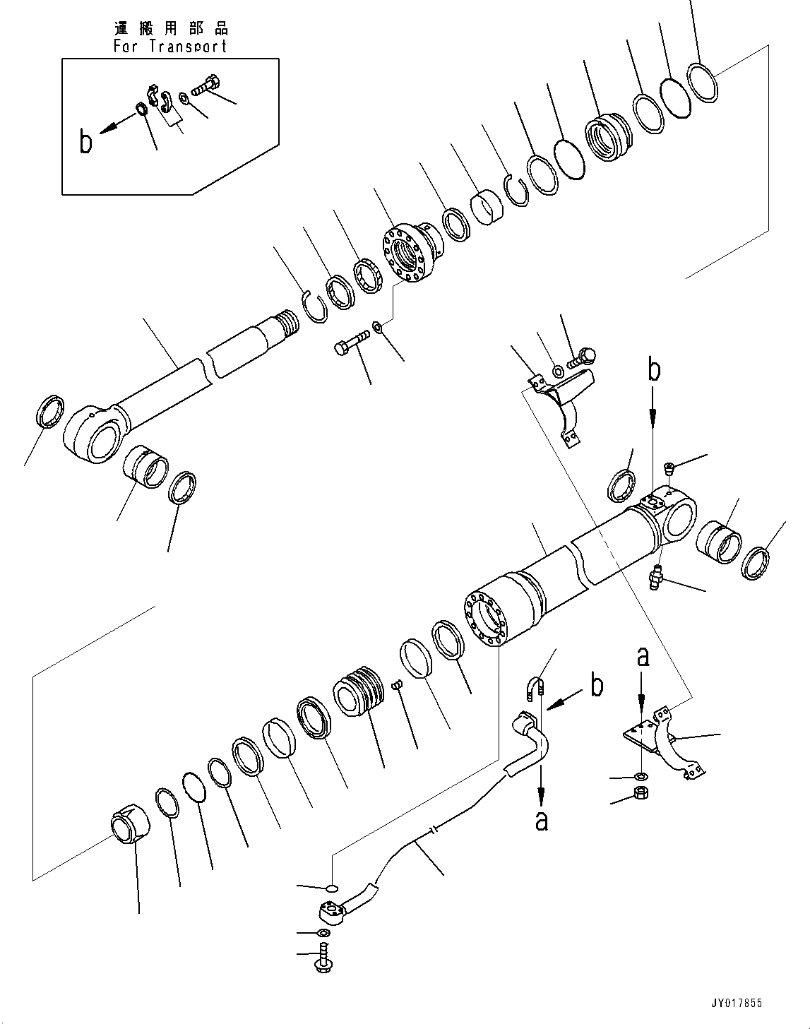 Схема запчастей Komatsu PC360LC-10 - ЦИЛИНДР СТРЕЛЫ, С ANTI-DROP КЛАПАН, СТРЕЛА И РУКОЯТЬ, ВНУТР. ЧАСТИ, LHS ЦИЛИНДР СТРЕЛЫ, С ANTI-DROP КЛАПАН, СТРЕЛА И РУКОЯТЬ