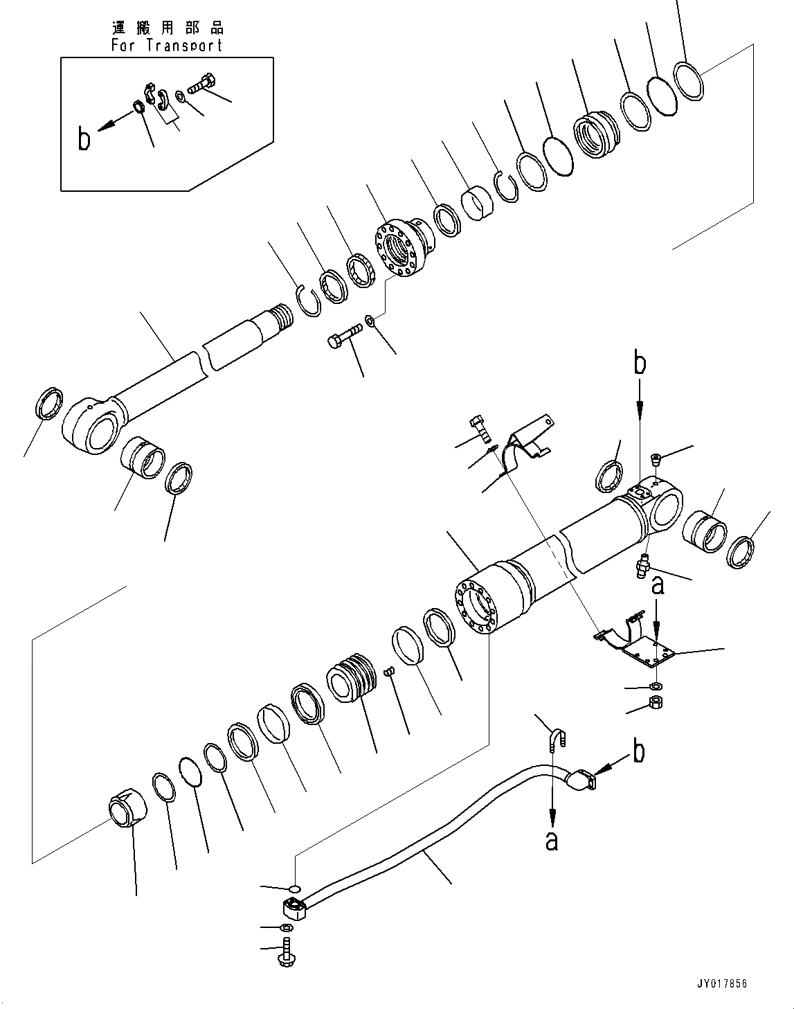 Схема запчастей Komatsu PC360LC-10 - ЦИЛИНДР СТРЕЛЫ, С ANTI-DROP КЛАПАН, СТРЕЛА И РУКОЯТЬ, ВНУТР. ЧАСТИ, RHS ЦИЛИНДР СТРЕЛЫ, С ANTI-DROP КЛАПАН, СТРЕЛА И РУКОЯТЬ
