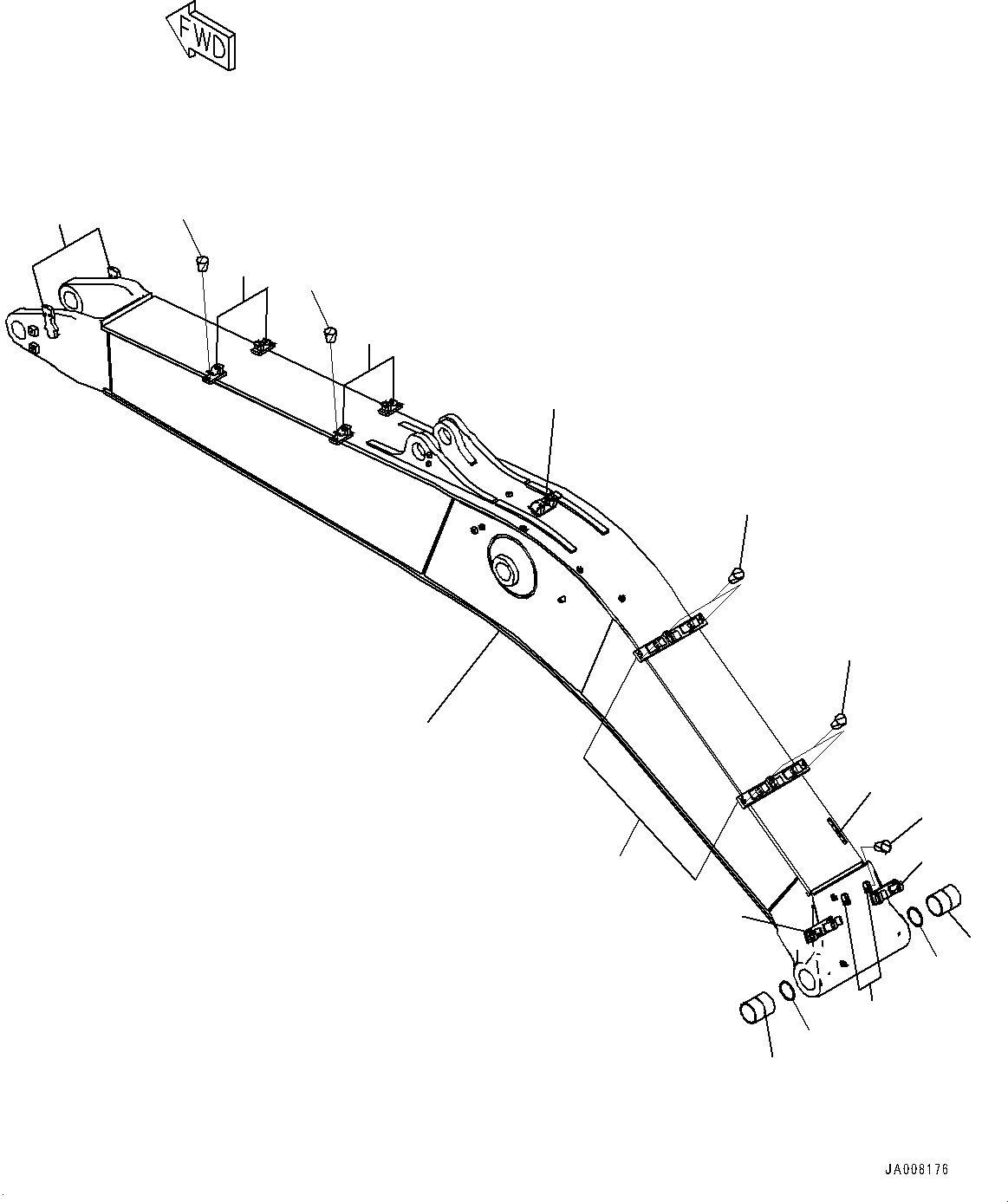 Схема запчастей Komatsu PC490-10 - СТРЕЛА, 7MM, С БЫСТРОСЪЕМН. МЕХ-М, KUK, СТРЕЛА СТРЕЛА, 7MM, С БЫСТРОСЪЕМН. МЕХ-М, KUK