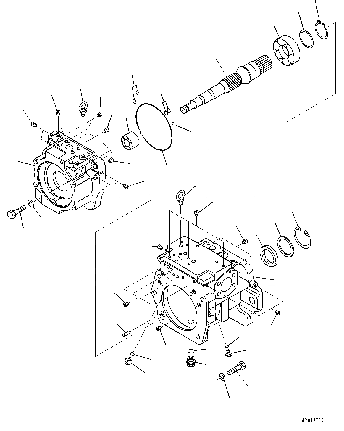 Схема запчастей Komatsu D155AX-7 - СИЛОВАЯ ПЕРЕДАЧА ГИДРАВЛ МАСЛОПРОВОДЯЩАЯ ЛИНИЯ, HSS НАСОС (/) (№9-) СИЛОВАЯ ПЕРЕДАЧА ГИДРАВЛ МАСЛОПРОВОДЯЩАЯ ЛИНИЯ