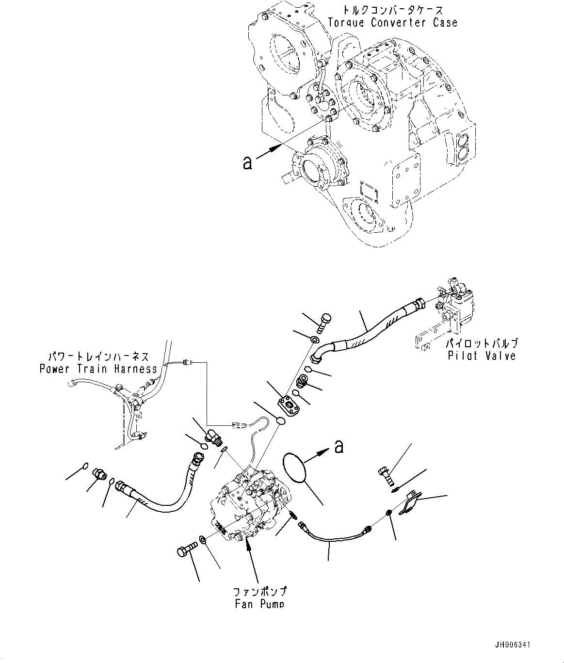 Схема запчастей Komatsu D155AX-7 - СИЛОВАЯ ПЕРЕДАЧА ГИДРАВЛ МАСЛОПРОВОДЯЩАЯ ЛИНИЯ, НАСОС ВЕНТИЛЯТОРА ТРУБЫ (№9-) СИЛОВАЯ ПЕРЕДАЧА ГИДРАВЛ МАСЛОПРОВОДЯЩАЯ ЛИНИЯ