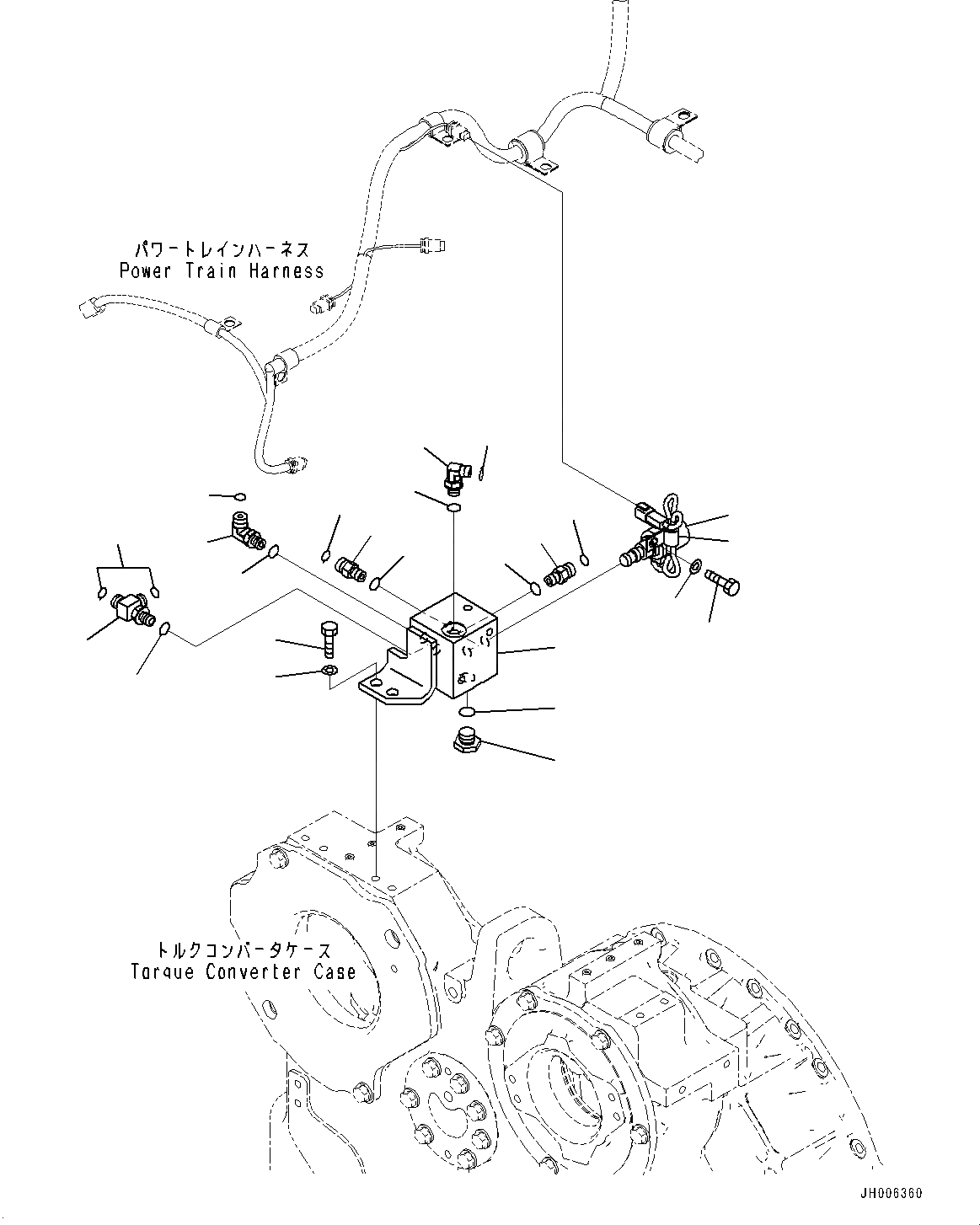 Схема запчастей Komatsu D155AX-7 - СИЛОВАЯ ПЕРЕДАЧА ГИДРАВЛ МАСЛОПРОВОДЯЩАЯ ЛИНИЯ, СТОПОРН. КЛАПАН ЦИЛИНДРА СТРЕЛЫ ТРУБЫ (№9-) СИЛОВАЯ ПЕРЕДАЧА ГИДРАВЛ МАСЛОПРОВОДЯЩАЯ ЛИНИЯ