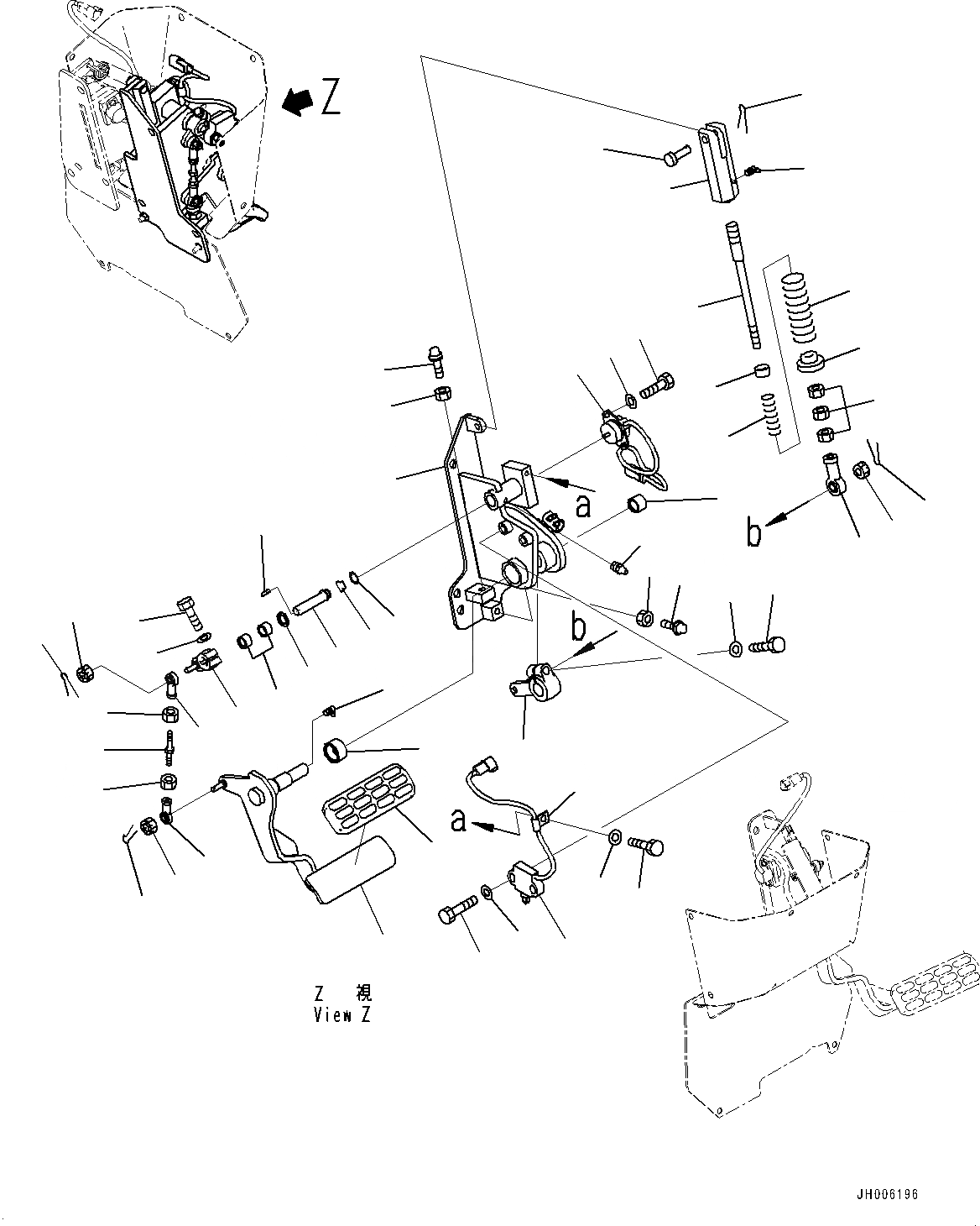 Схема запчастей Komatsu D155AX-7 - УПРАВЛ-Е БЛОК, ПЕДАЛЬ ТОРМОЗА (№9-) УПРАВЛ-Е БЛОК, РЕГУЛИР. ГИГАНТСК. РЫХЛИТ, ОТВАЛ С ДВОЙН. ПЕРЕКОСОМ, ДЛЯ IB СПЕЦ-ЯIFICATION, MSHA DUST REGULATION ARRANGEMENT