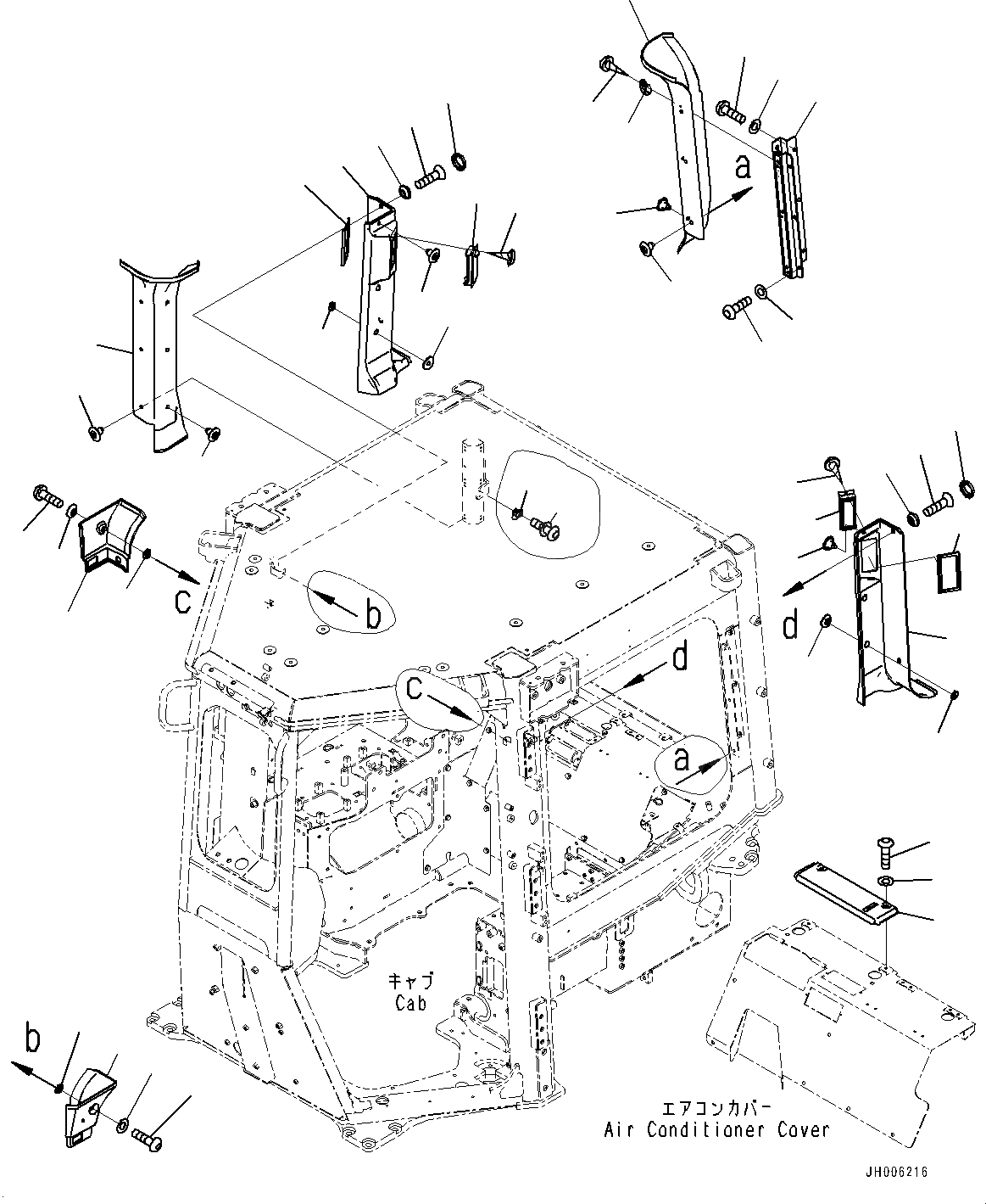 Схема запчастей Komatsu D155AX-7 - УПРАВЛ-Е БЛОК, ОТДЕЛКА (/) (№9-) УПРАВЛ-Е БЛОК, РЕГУЛИР. МНОГОСТОЕЧН. РЫХЛИТ., ОТВАЛ С ДВОЙН. ПЕРЕКОСОМ, ДЛЯ IB СПЕЦ-ЯIFICATION, MSHA DUST REGULATION ARRANGEMENT