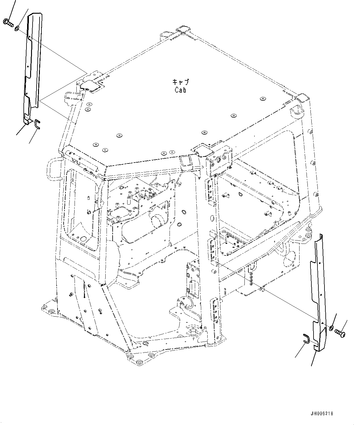 Схема запчастей Komatsu D155AX-7 - УПРАВЛ-Е БЛОК, ДВЕРЬ КРЫШКА(№9-) УПРАВЛ-Е БЛОК, ОТВАЛ С ДВОЙН. ПЕРЕКОСОМ, С ЗАДН. ОБОРУД-Е, ДЛЯ IB СПЕЦ-ЯIFICATION