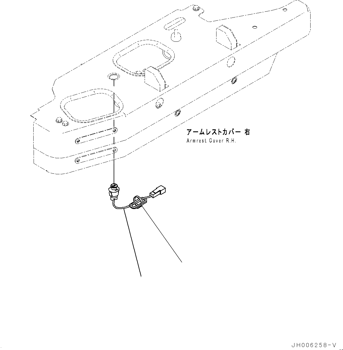 Схема запчастей Komatsu D155AX-7 - КАБИНА ЭЛЕКТР. БЛОК, ЗВУК. СИГНАЛ. SWTICH (№9-) КАБИНА ЭЛЕКТР. БЛОК, С AM-FM STEREO РАДИО, AUX, ЕСКАНАТ, ASIA