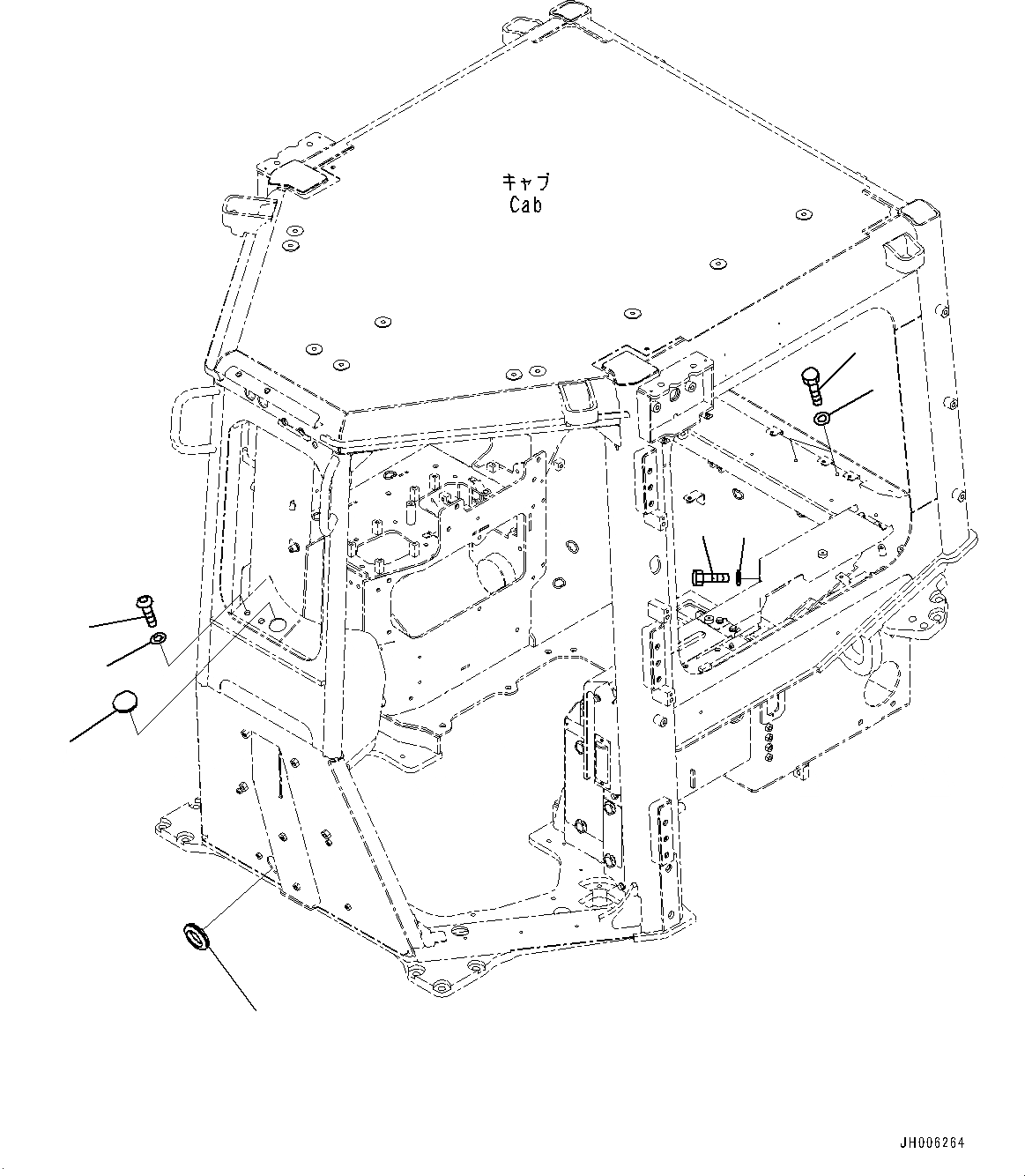 Схема запчастей Komatsu D155AX-7 - КАБИНА ЭЛЕКТР. БЛОК, КРЫШКА (№9-) КАБИНА ЭЛЕКТР. БЛОК, С AM-FM STEREO РАДИО, AUX, ЕСКАНАТ, ASIA