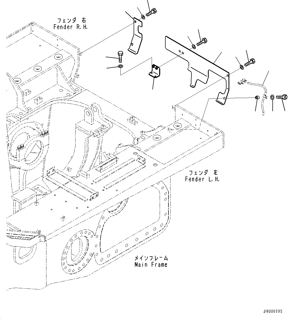 Схема запчастей Komatsu D155AX-7 - ЗАДН. КРЫШКА (№9-) ЗАДН. КРЫШКА