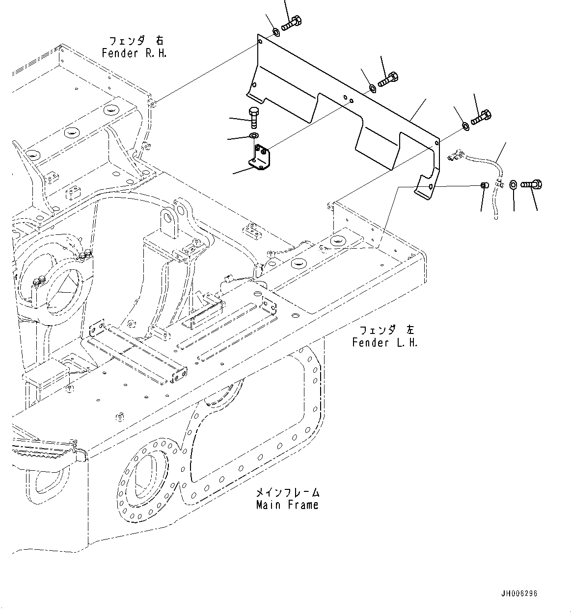 Схема запчастей Komatsu D155AX-7 - ЗАДН. КРЫШКА (№9-) ЗАДН. КРЫШКА, БЕЗ ЗАДН. ОБОРУД-Е