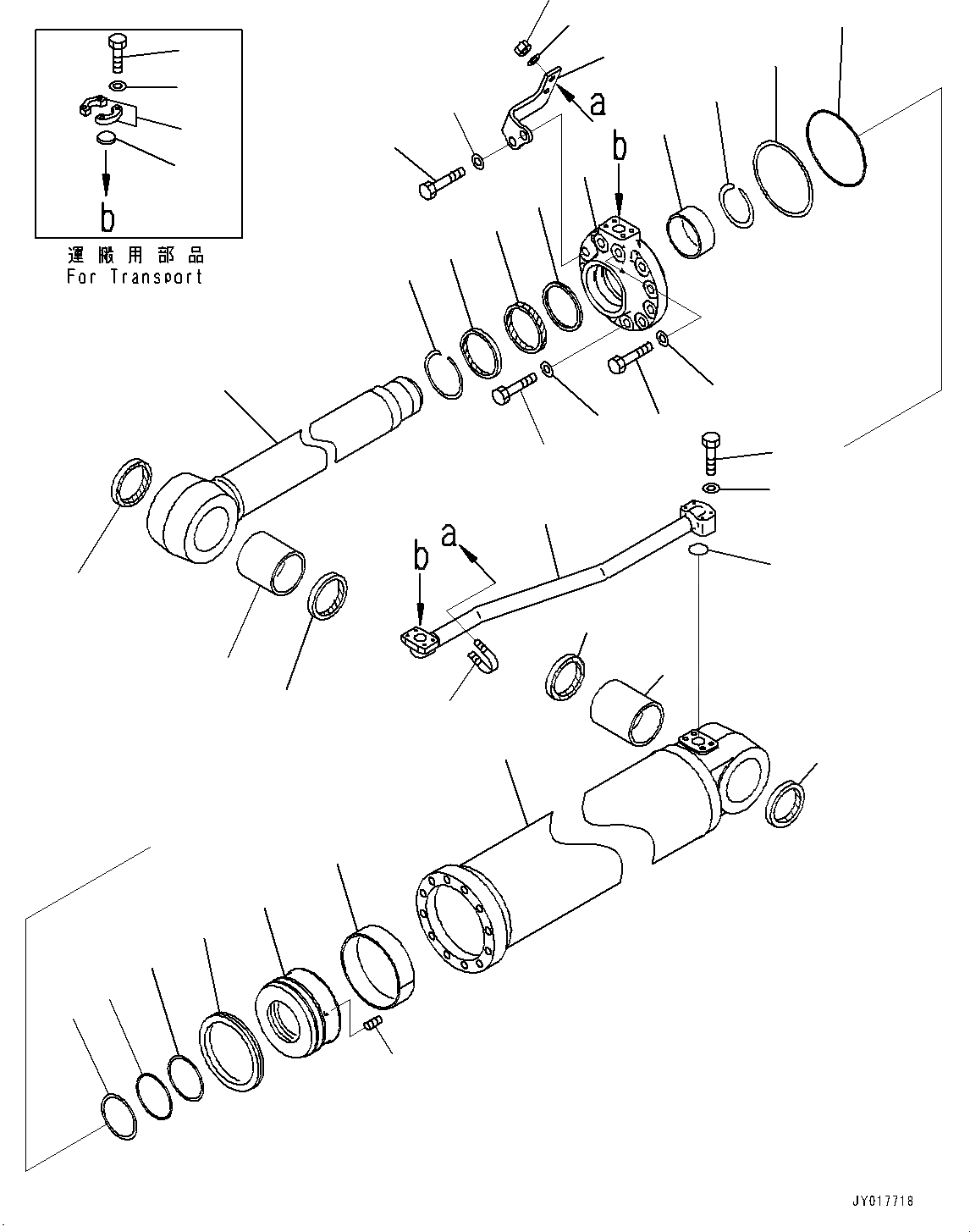 Схема запчастей Komatsu D155AX-7 - РЫХЛИТЕЛЬ, ГИДРОЦИЛИНДР ПОДЪЕМА (№9-) РЫХЛИТЕЛЬ, РЕГУЛИР. DIGGING ANGLE MULTI ТИП