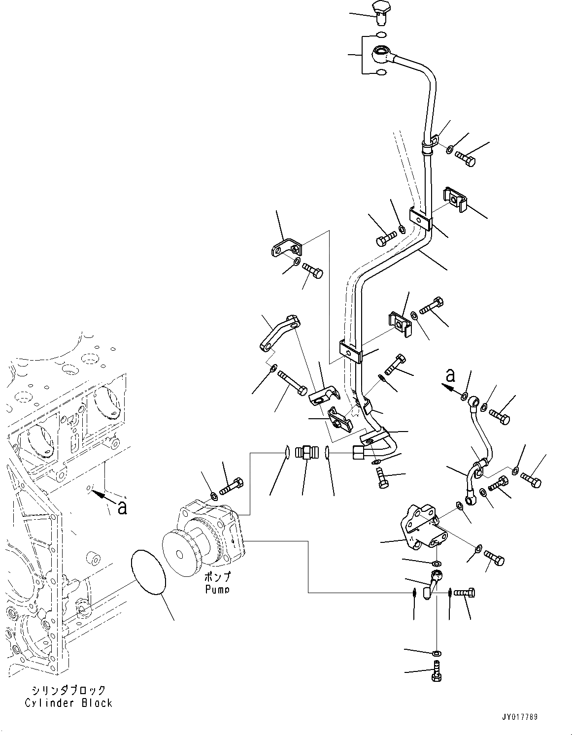 Схема запчастей Komatsu SAA6D140E-6B - ВЫПУСКН. GAS RE-CIRCULATION (EGR) КЛАПАН, EGR МАСЛ. НАСОС СМАЗКА (№7-) ВЫПУСКН. GAS RE-CIRCULATION (EGR) КЛАПАН