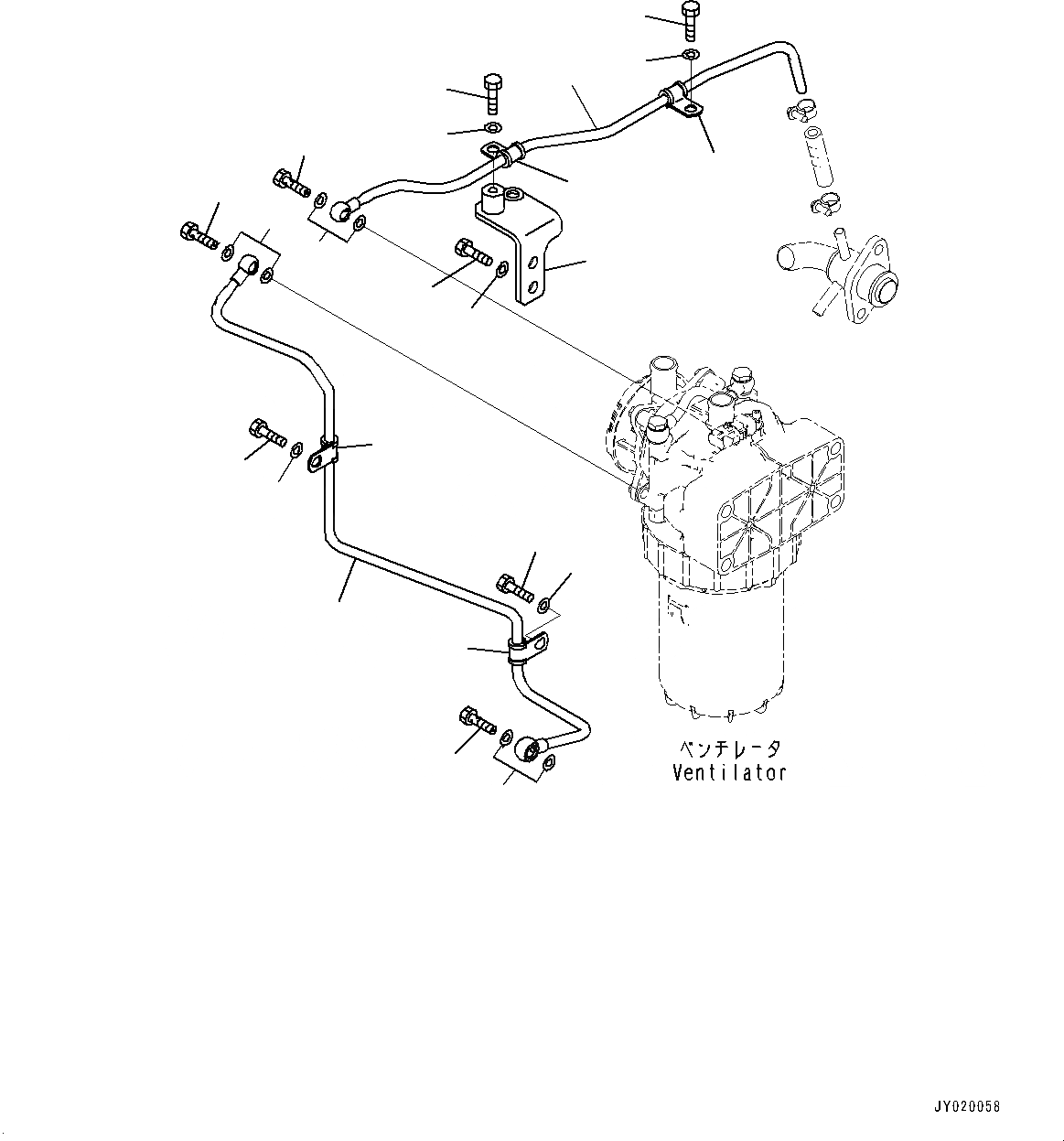 Схема запчастей Komatsu SAA6D140E-6B - KOMATSU ЗАКРЫТ.D CRANKКОРПУС ВЕНТИЛЯТОРILATION (KCCV), ХЛАДАГЕНТ ТРУБЫ (№7777-) KOMATSU ЗАКРЫТ.D CRANKКОРПУС ВЕНТИЛЯТОРILATION (KCCV), ДЛЯ LANDFILL СПЕЦ-ЯIFICATION