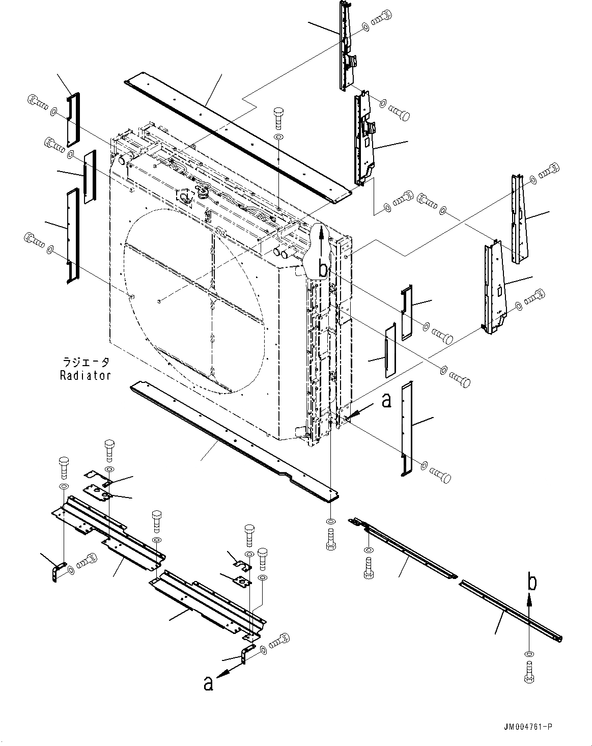 Схема запчастей Komatsu WA1200-6 - ВЕНТИЛЯТОР ОХЛАЖДЕНИЯ ЧАСТИ КОРПУСА, ДЕФЛЕКТОР (№-) ВЕНТИЛЯТОР ОХЛАЖДЕНИЯ ЧАСТИ КОРПУСА