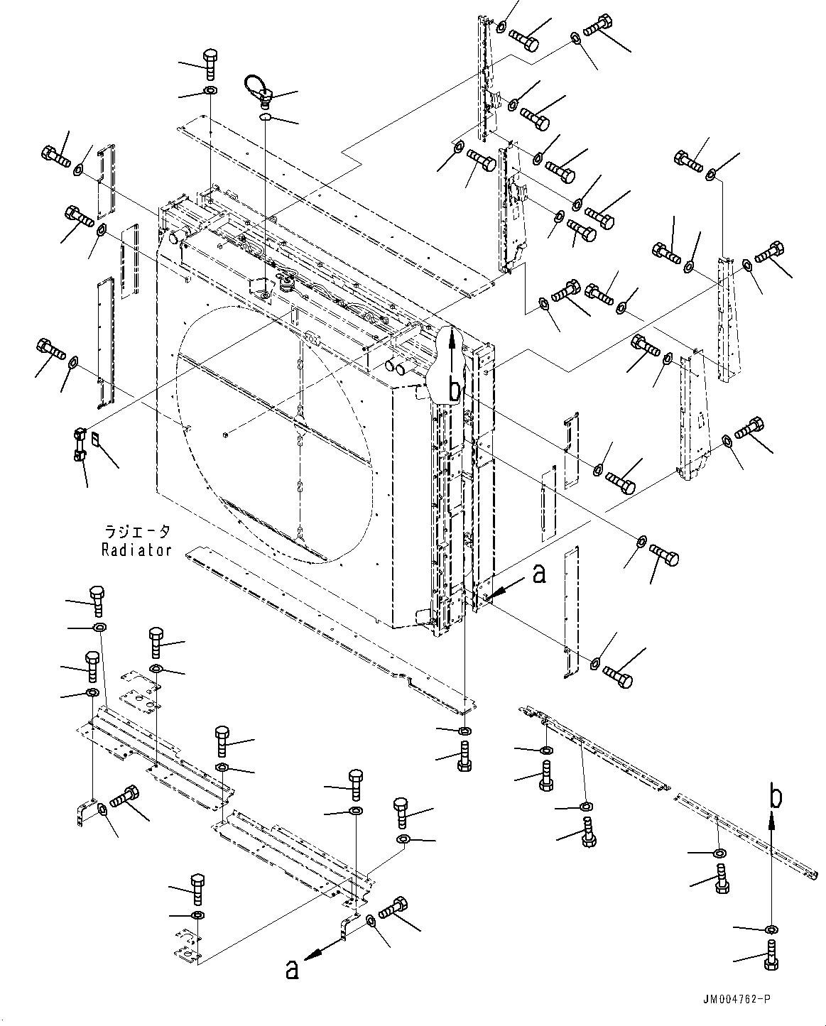 Схема запчастей Komatsu WA1200-6 - ВЕНТИЛЯТОР ОХЛАЖДЕНИЯ ЧАСТИ КОРПУСА, ДЕФЛЕКТОР КРЕПЛЕНИЕ (№-) ВЕНТИЛЯТОР ОХЛАЖДЕНИЯ ЧАСТИ КОРПУСА