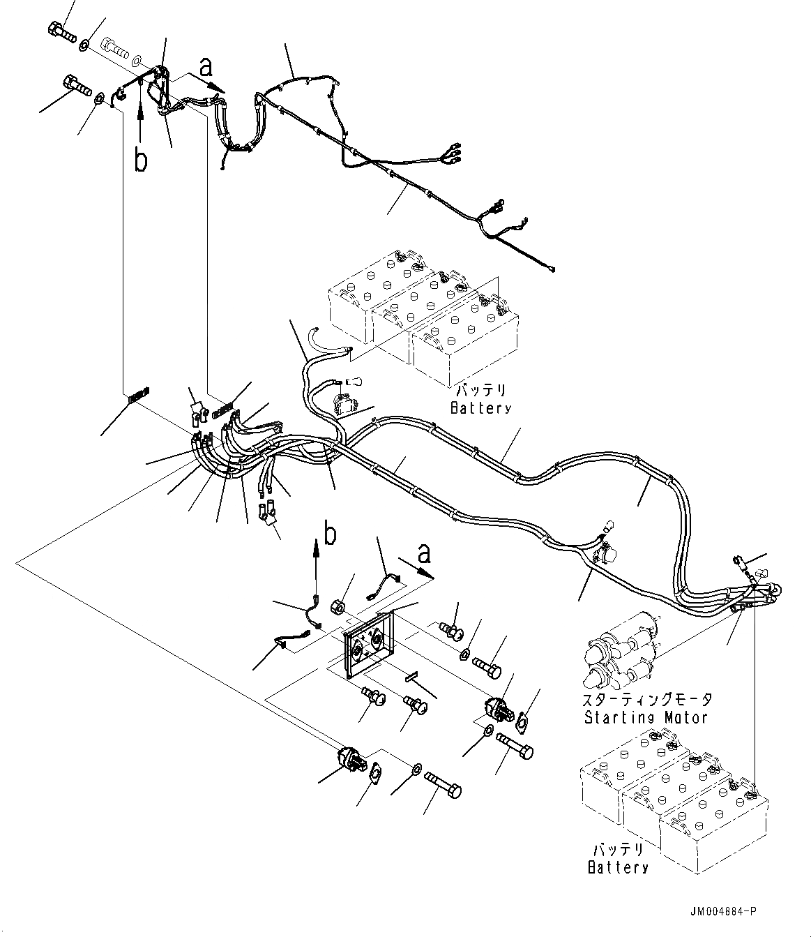 Схема запчастей Komatsu WA1200-6 - ПРАВ. КОРПУС АККУМУЛЯТОРА, DISCONNECT ПЕРЕКЛЮЧАТЕЛЬ (№-) ПРАВ. КОРПУС АККУМУЛЯТОРА