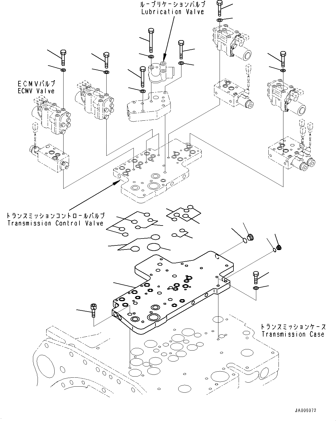 Схема запчастей Komatsu WA1200-6 - ГИДРОТРАНСФОРМАТОР И ТРАНСМИССИЯ, КЛАПАН УПРАВЛЕНИЯ ТРАНСМИССИЕЙ СИДЕНЬЕ (№-) ГИДРОТРАНСФОРМАТОР И ТРАНСМИССИЯ
