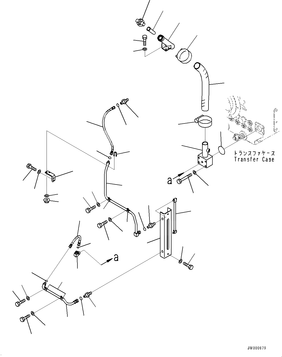 Схема запчастей Komatsu WA1200-6 - МАСЛЯНЫЙ ФИЛЬТР ТРАНСМИССИИ, МАСЛОНАЛИВНОЙ ПАТРУБОК И GAUGE (№-) МАСЛЯНЫЙ ФИЛЬТР ТРАНСМИССИИ, PROVISION ДЛЯ SERVICE ЦЕНТР.