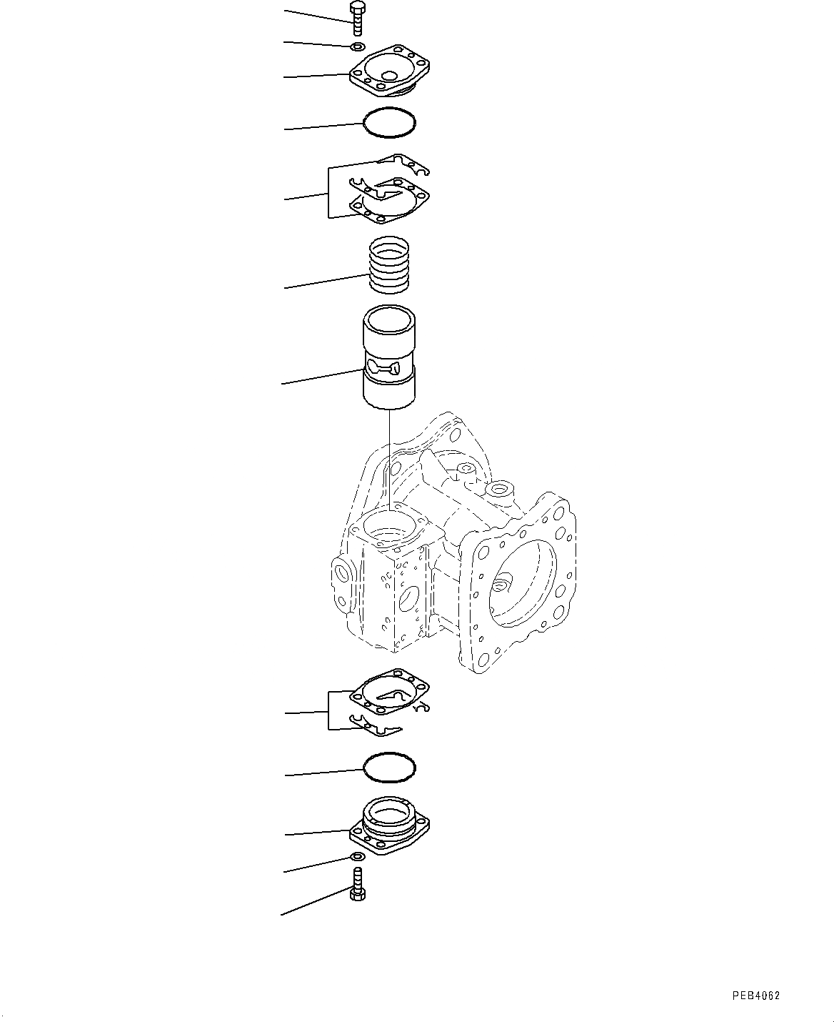 Схема запчастей Komatsu WA1200-6 - ГИДРАВЛ МАСЛ. ОСНОВН. НАСОС, NO. ПОГРУЗ. НАСОС (/) (№-) ГИДРАВЛ МАСЛ. ОСНОВН. НАСОС