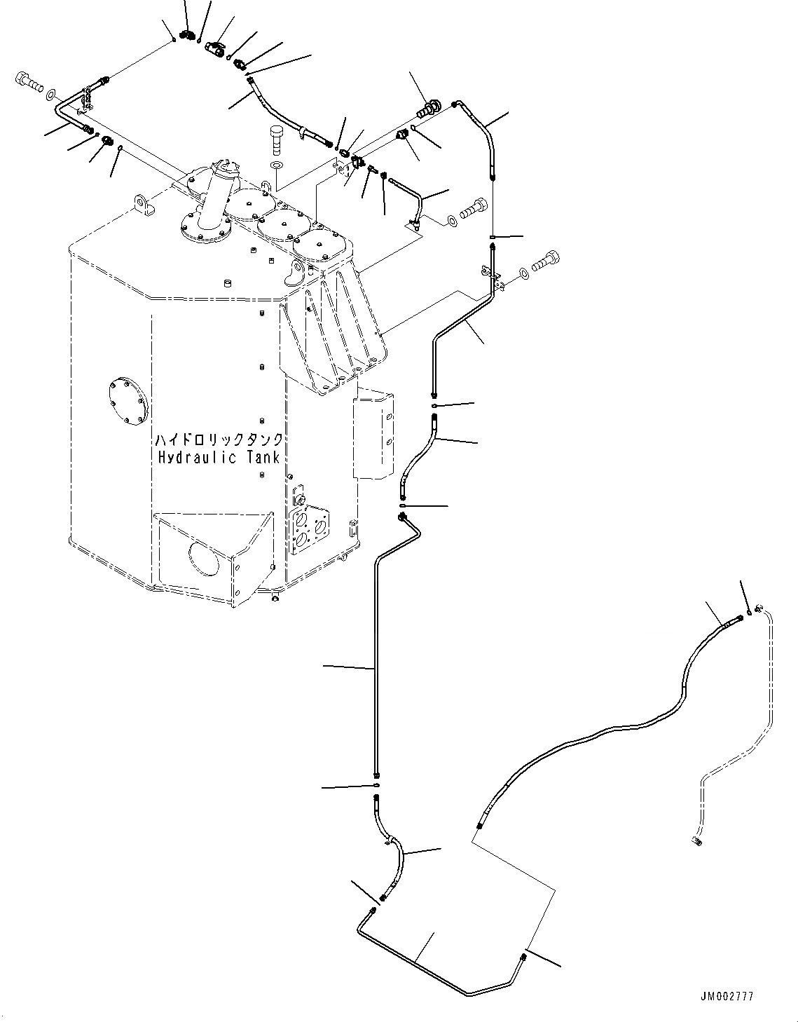 Схема запчастей Komatsu WA1200-6 - ГИДРОЛИНИЯ, TRANSDUCER (№-) ГИДРОЛИНИЯ