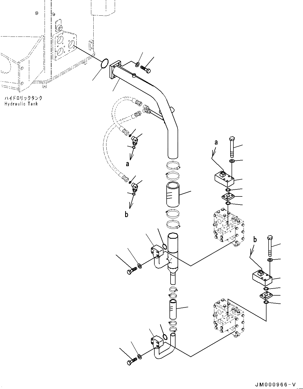 Схема запчастей Komatsu WA1200-6 - ГИДРОЛИНИЯ ЭКСТРЕННОГО УПРАВЛЕНИЯ, ДРЕНАЖН. ТРУБЫ (/) (№-) ГИДРОЛИНИЯ ЭКСТРЕННОГО УПРАВЛЕНИЯ