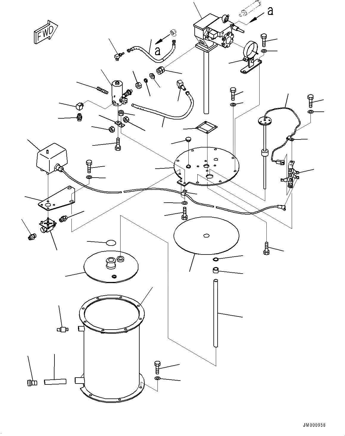 Схема запчастей Komatsu WA1200-6 - АВТОМАТИЧ.-СИСТ. СМАЗКИ СИСТЕМА, ВНУТР. ЧАСТИ, НАСОС СМАЗКИ (№-) АВТОМАТИЧ.-СИСТ. СМАЗКИ СИСТЕМА