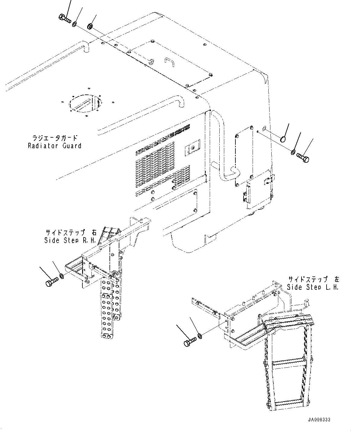 Схема запчастей Komatsu GD755-5R - ЧАСТИ ДЛЯ LESS ЛАМПА РАБОЧ. ОСВЕЩЕНИЯ (№-) ЧАСТИ ДЛЯ LESS ЛАМПА РАБОЧ. ОСВЕЩЕНИЯ