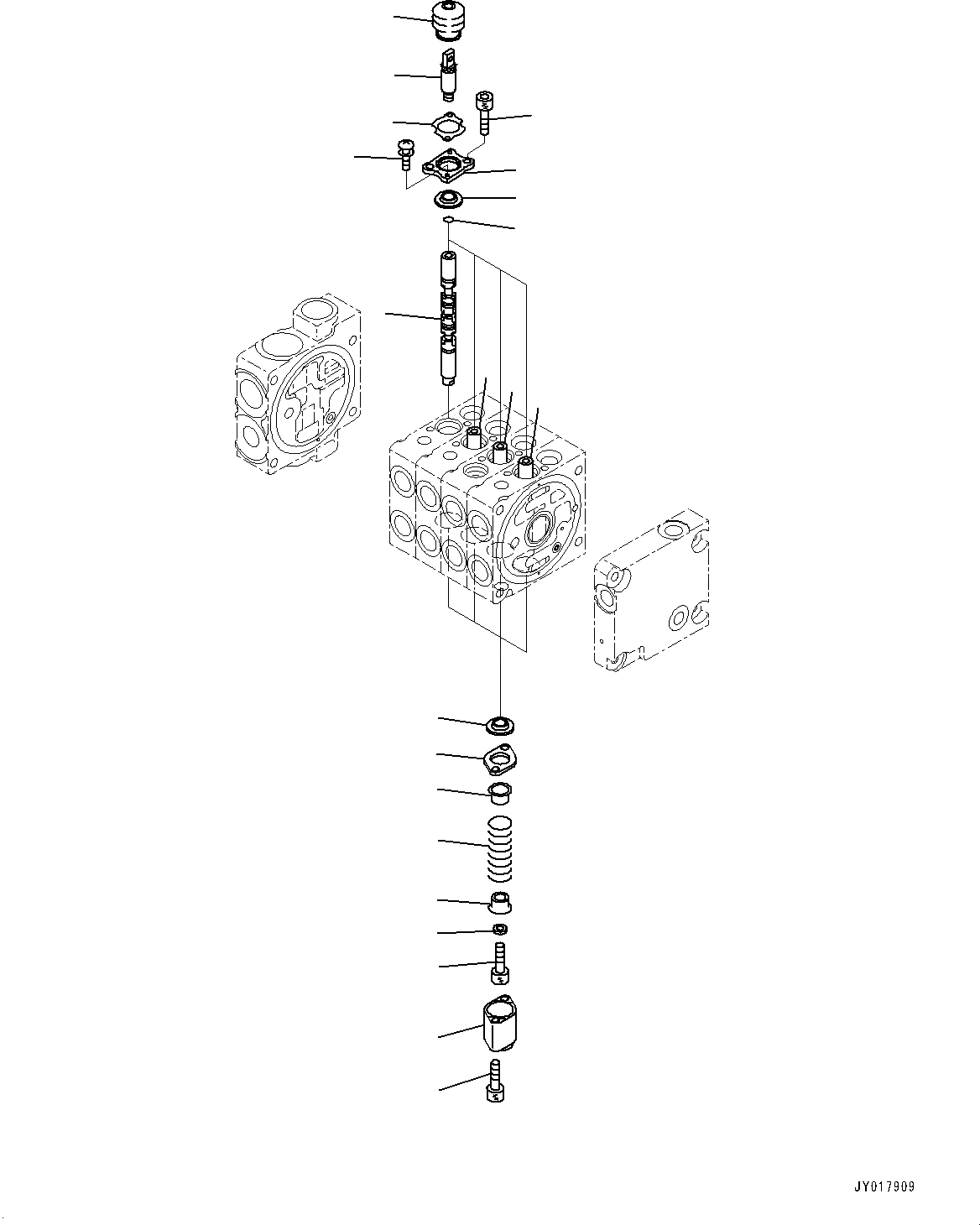 Схема запчастей Komatsu GD755-5R - ГИДРАВЛ УПРАВЛЯЮЩ. КЛАПАН, -АКТУАТОР, ПРАВ. (/) (№-) ГИДРАВЛ УПРАВЛЯЮЩ. КЛАПАН, С РЫХЛИТЕЛЕМ