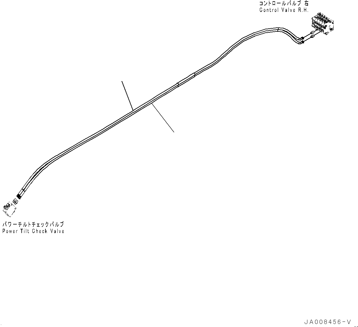 Схема запчастей Komatsu GD755-5R - ОТВАЛ TIP УПРАВЛ-Е ГИДРОЛИНИЯ (№-) ОТВАЛ TIP УПРАВЛ-Е ГИДРОЛИНИЯ